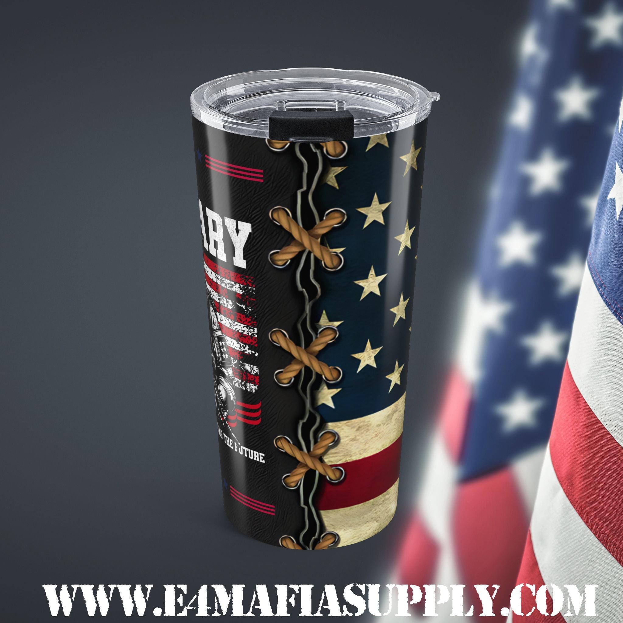 Defending the Flag — Military Pride Tumbler Honoring the Brave