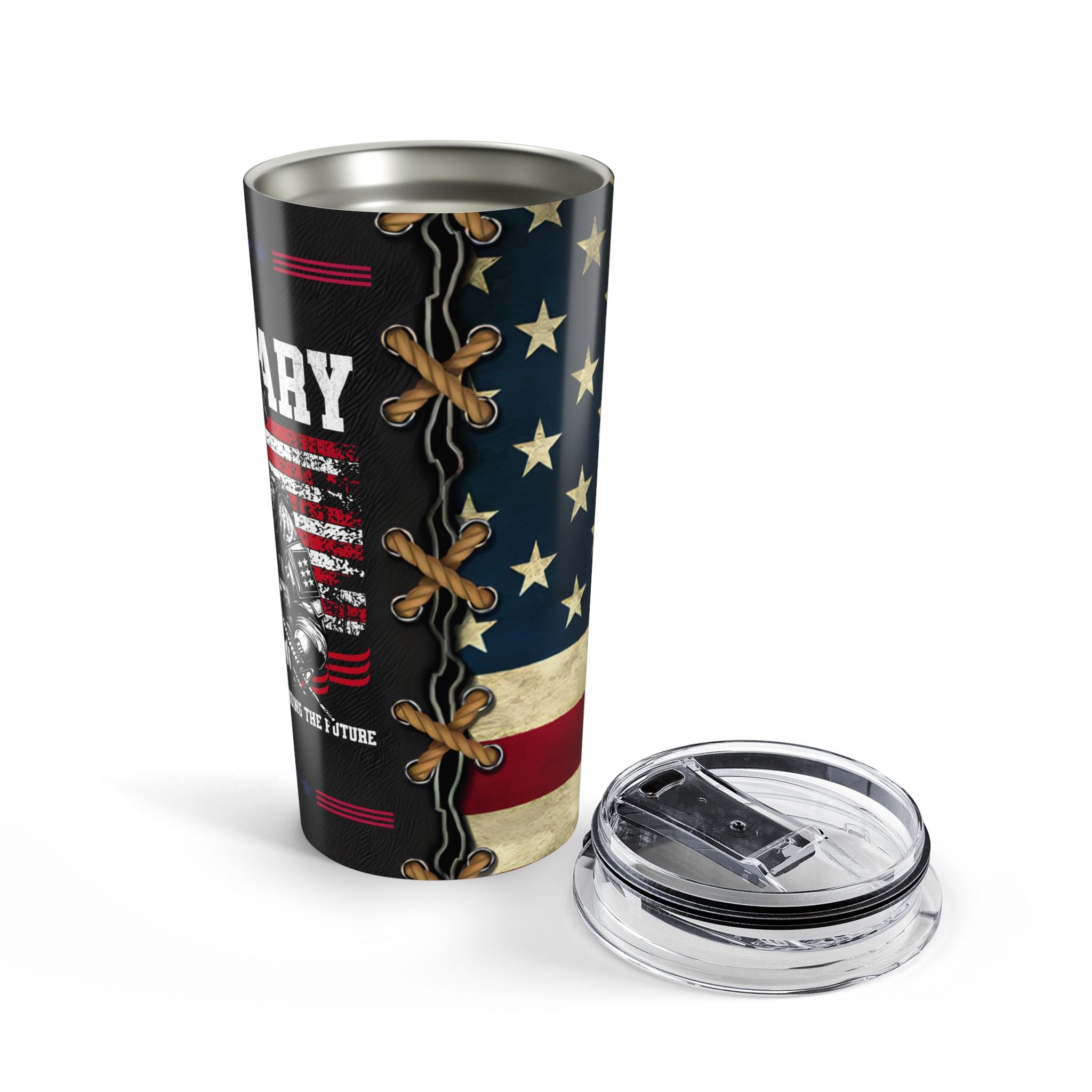 Defending the Flag — Military Pride Tumbler Honoring the Brave