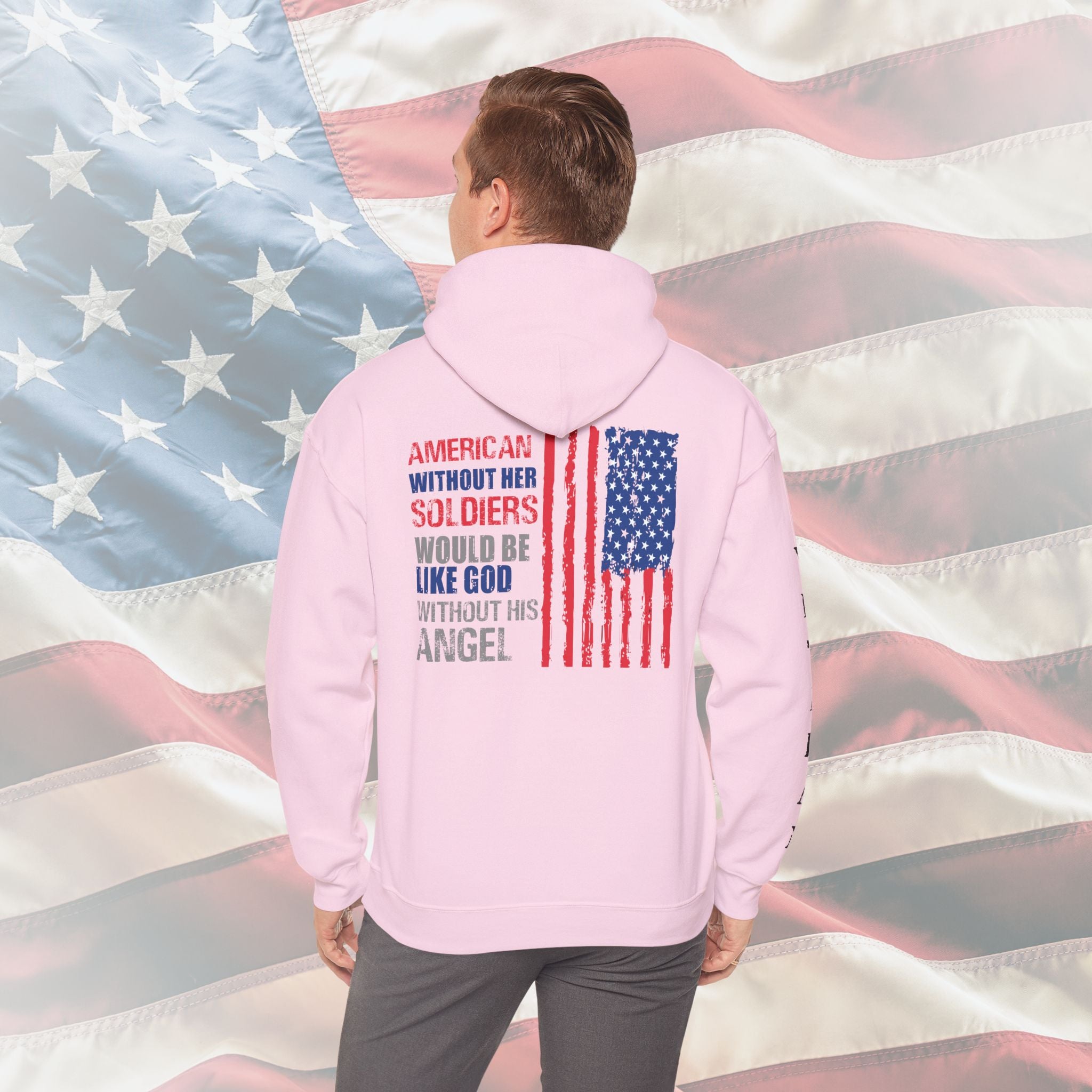 “America Without Her Soldiers” Patriotic Veteran Hoodie