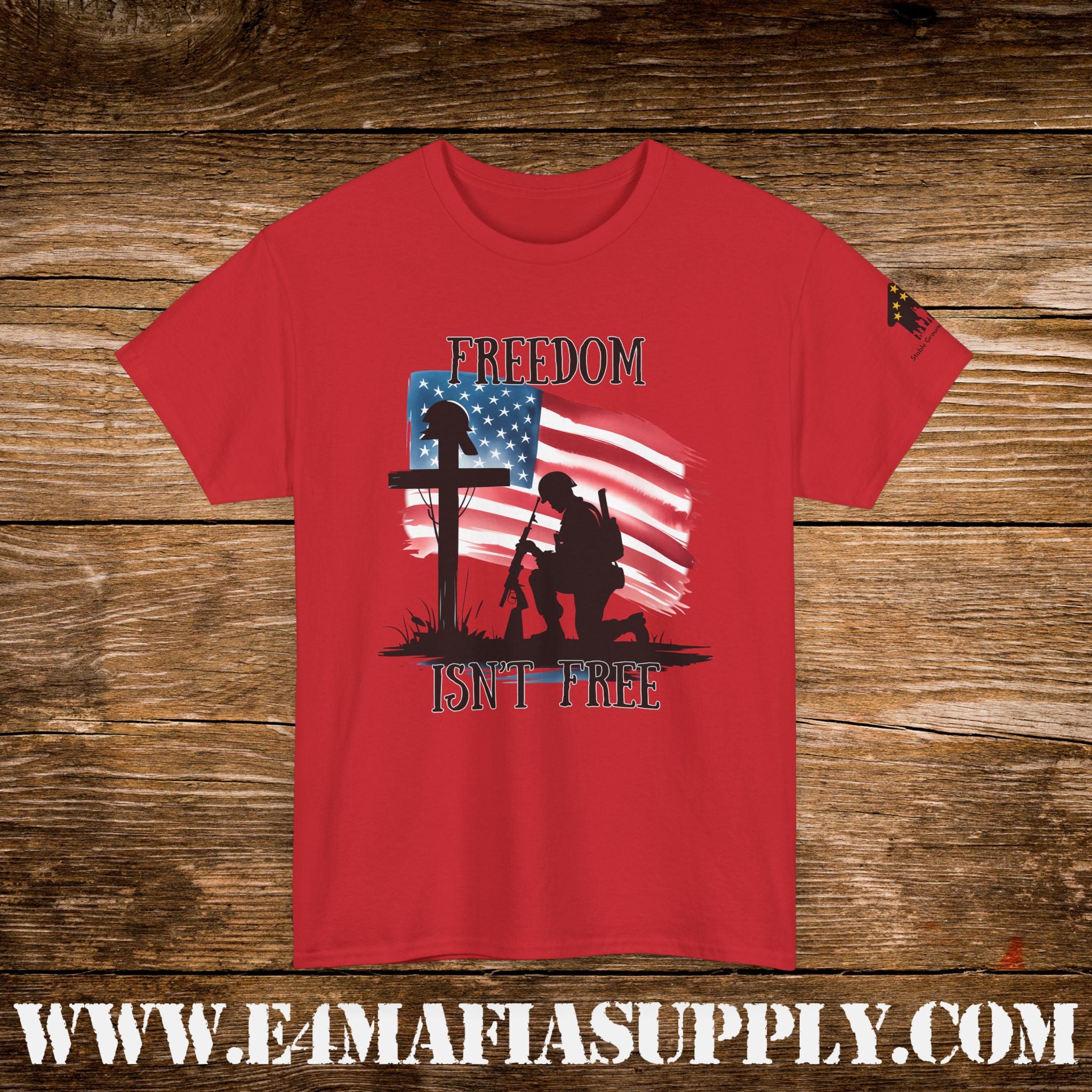 “Freedom Isn’t Free” – Patriotic Fallen Soldier Memorial T-Shirt