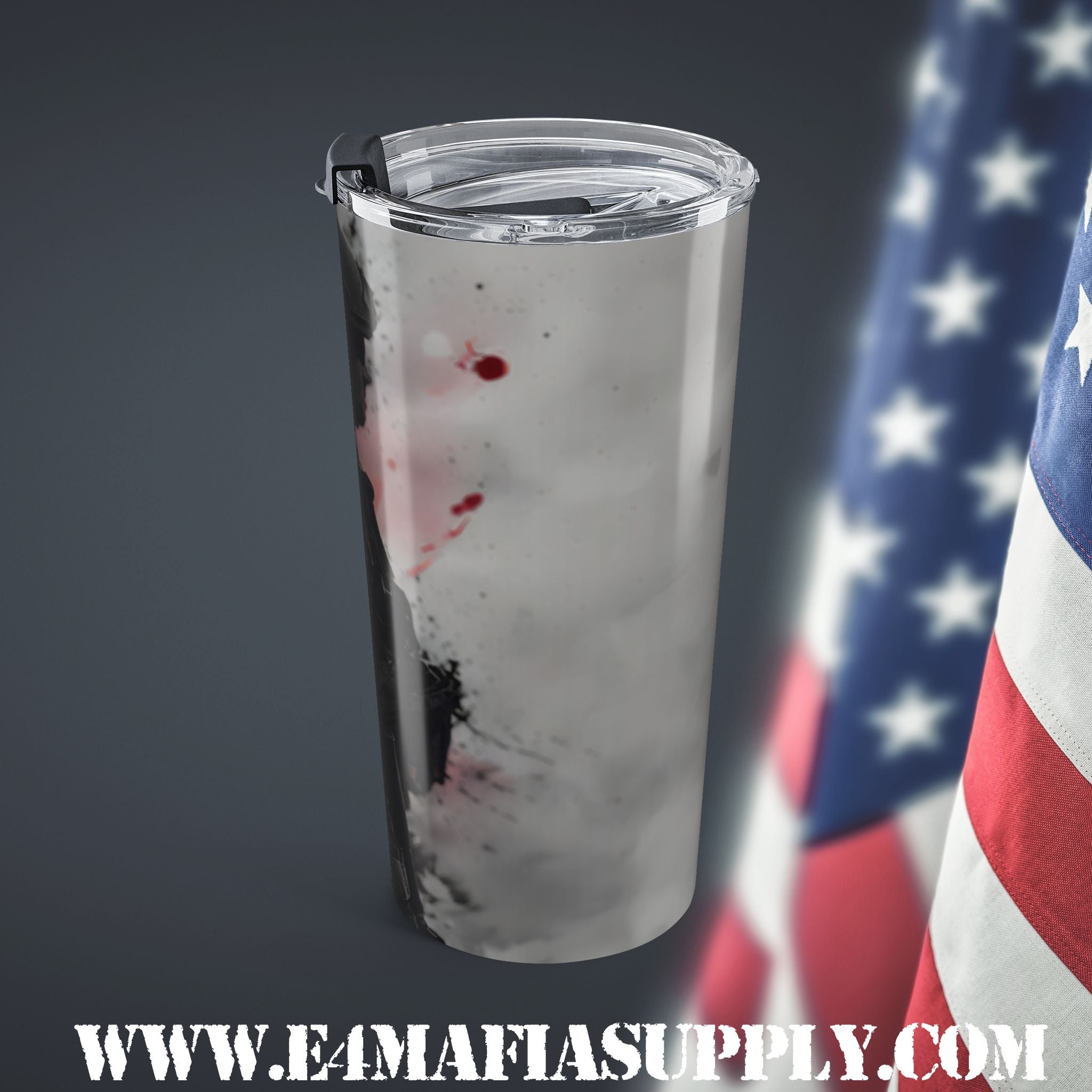 Silent Valor — Soldier Silhouette Tumbler Honoring the Quiet Strength of Heroes