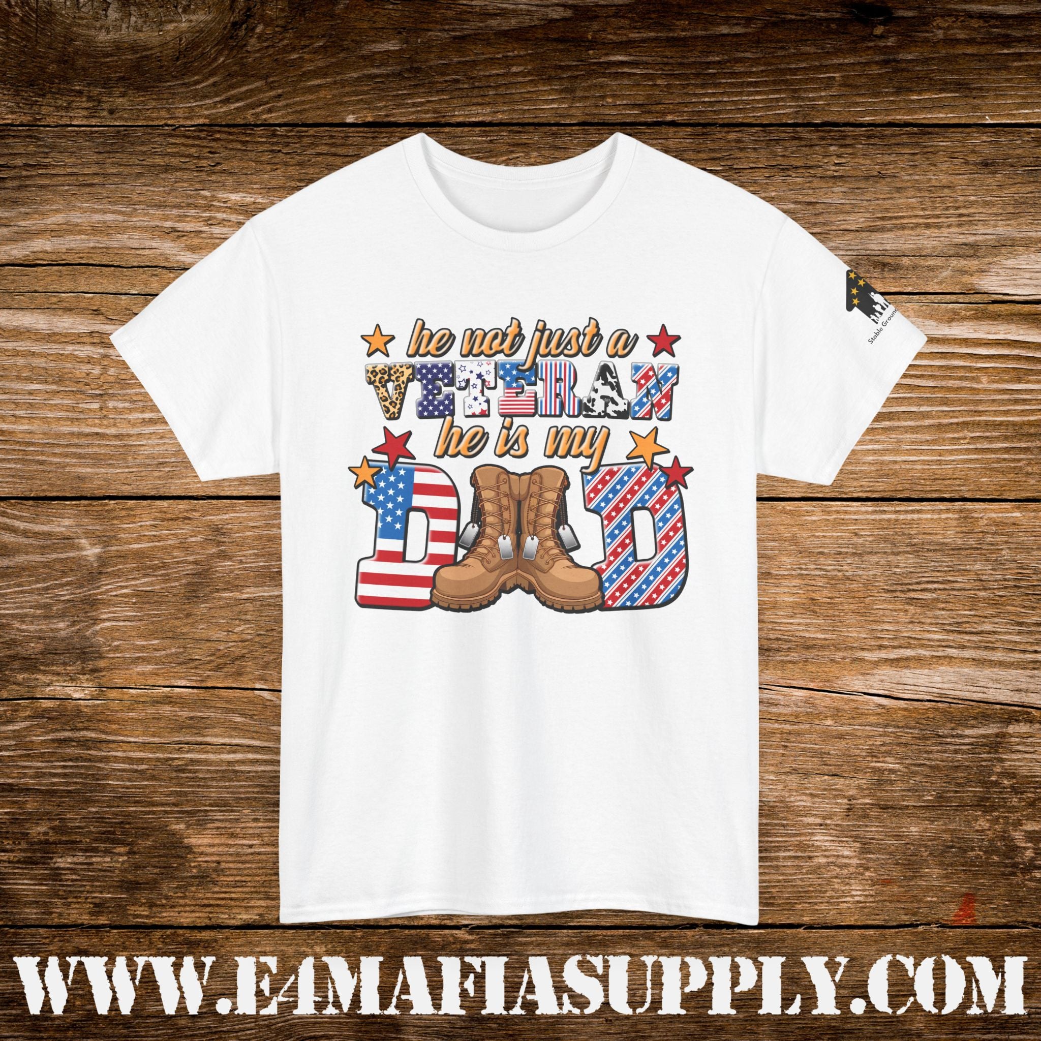 “He Was Not Just a Veteran – He Is My Dad” – Patriotic Military Family T-Shirt