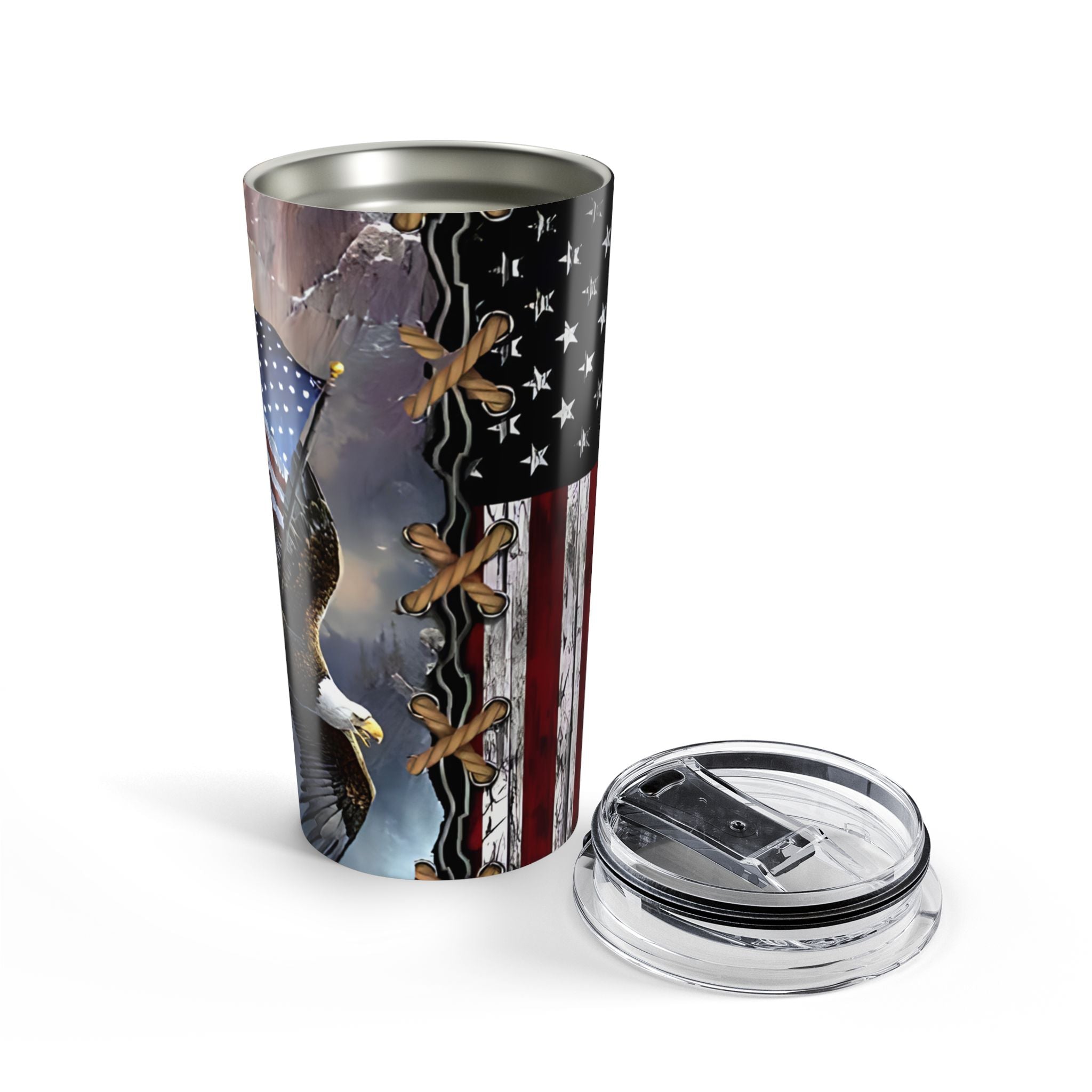 Wings of Freedom — Patriotic Eagle Tumbler That Soars with American Pride”