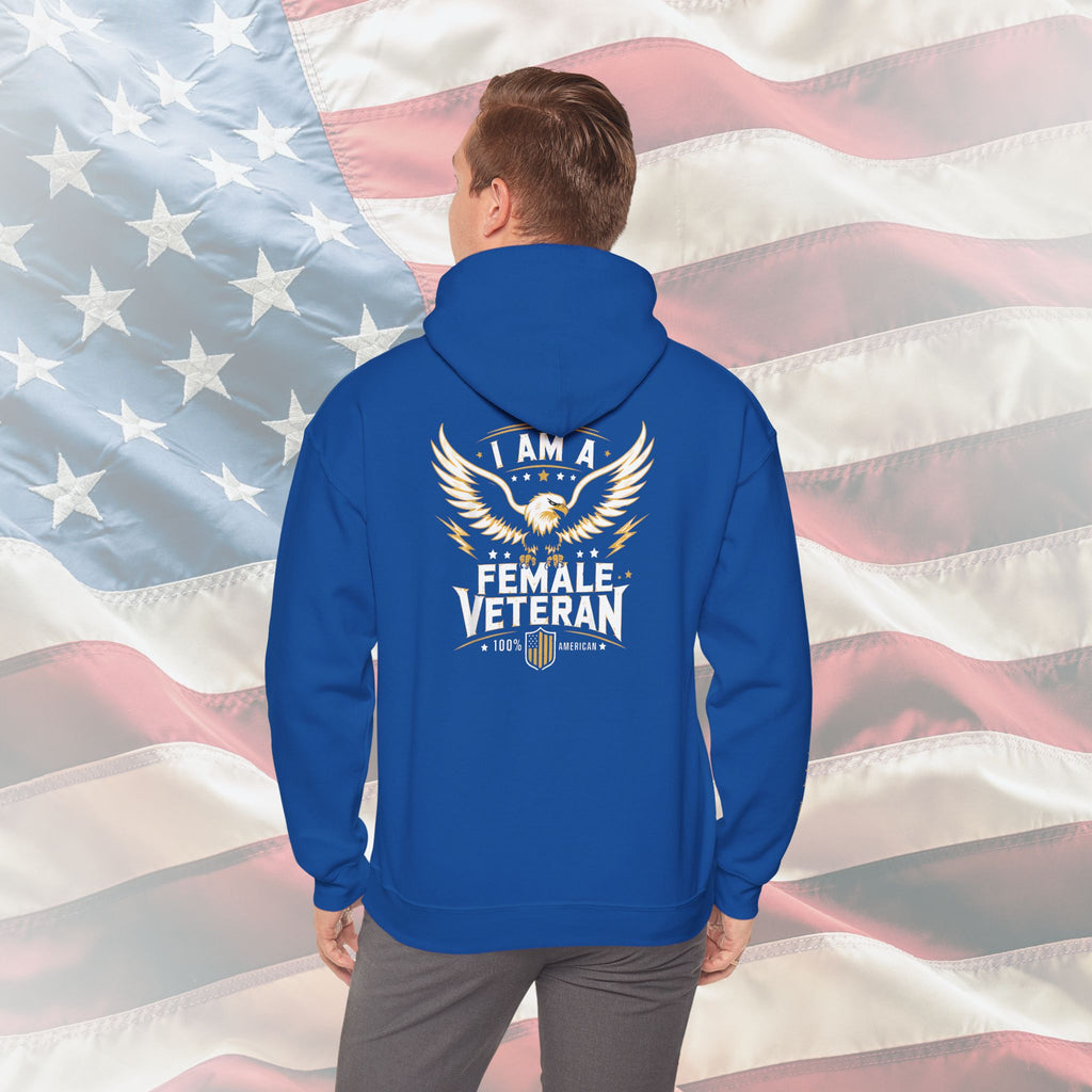 I Am a Female Veteran US Marines Hoodie