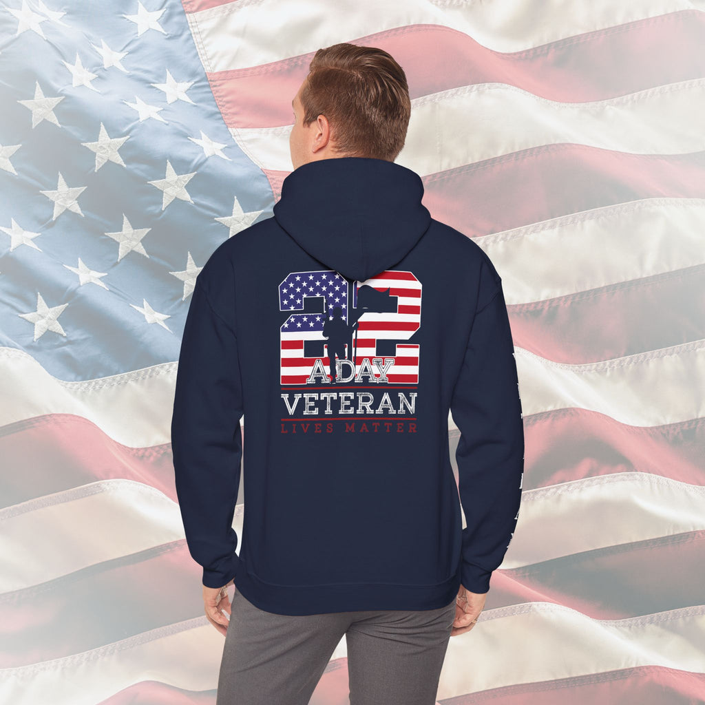 22 A Day Veteran Lives Matter Hoodie