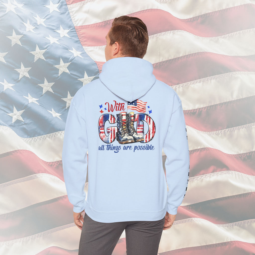 With God All Things Are Possible – US Marines Hoodie