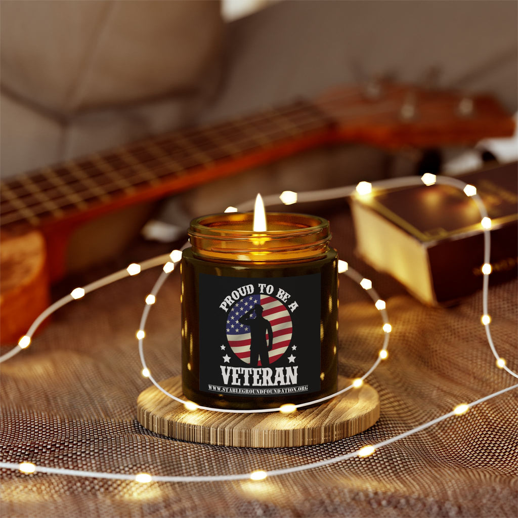 Proud to Be a Veteran Candle | Patriotic Gift for American Heroes