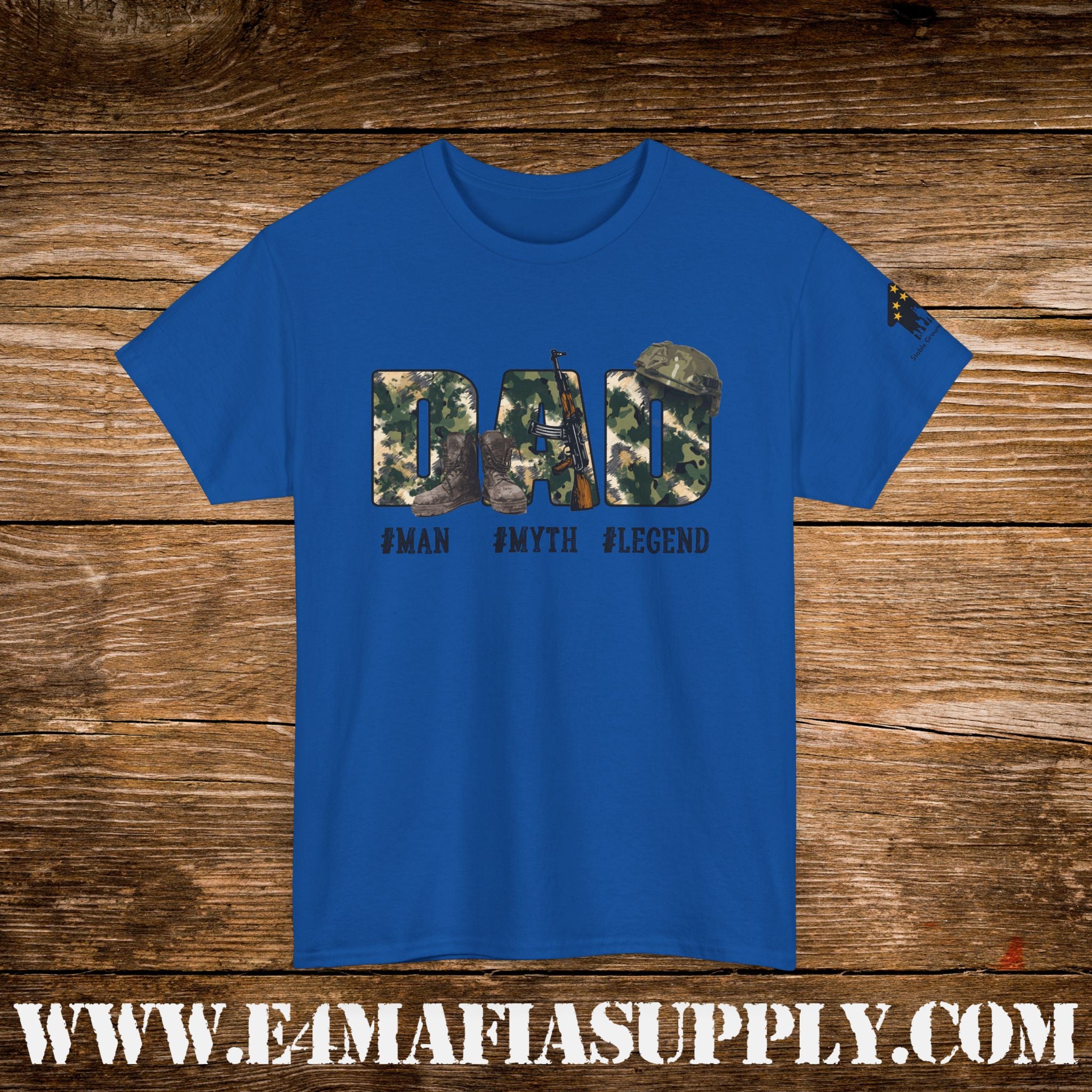 “Dad – #Man #Myth #Legend” – Military Camo Father’s Day T-Shirt