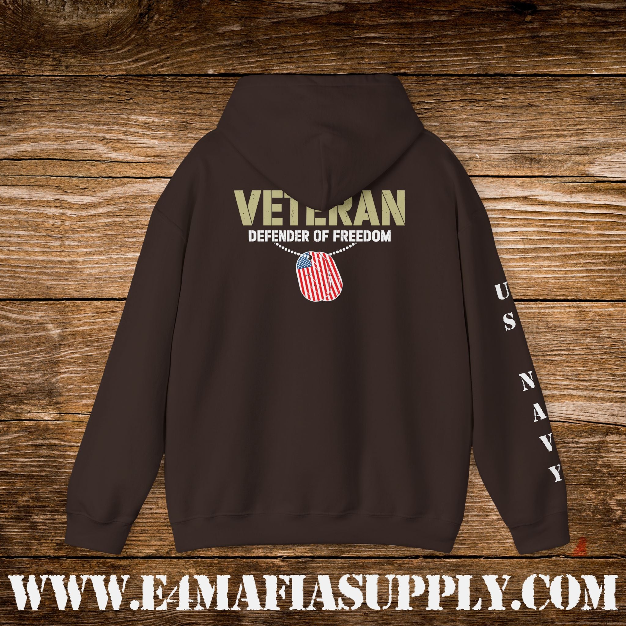 Veteran – Defender of Freedom – US Navy Hoodie