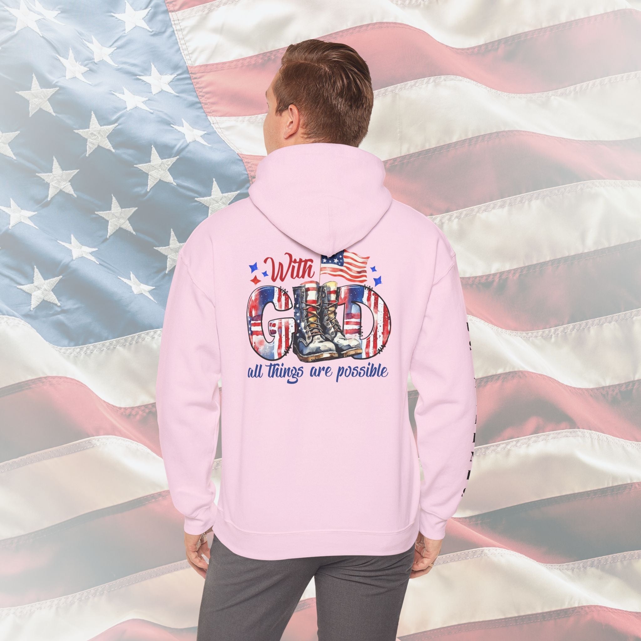 With God All Things Are Possible – US Marines Hoodie