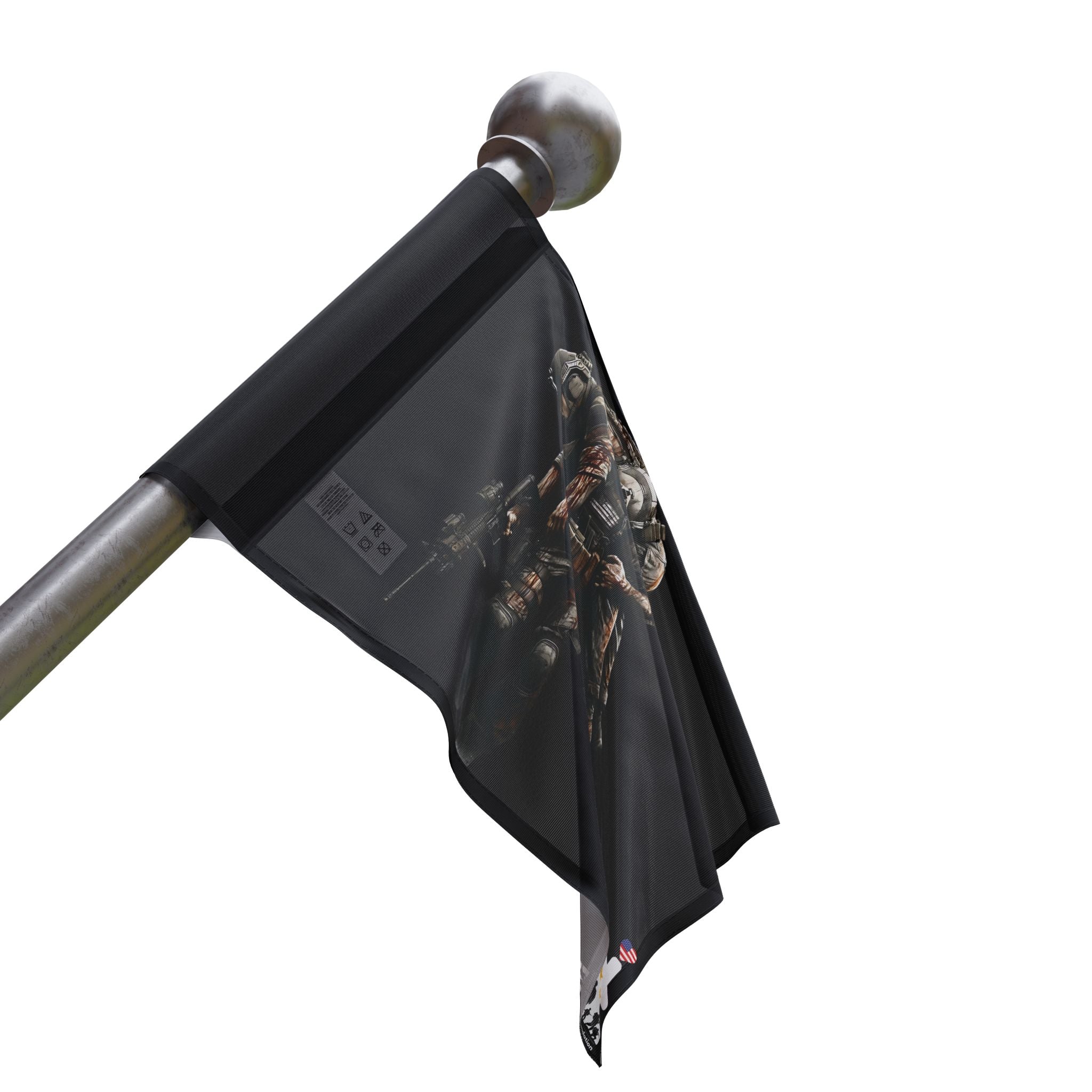 No One Left Behind — Patriotic Flag Honoring Sacrifice and Brotherhood