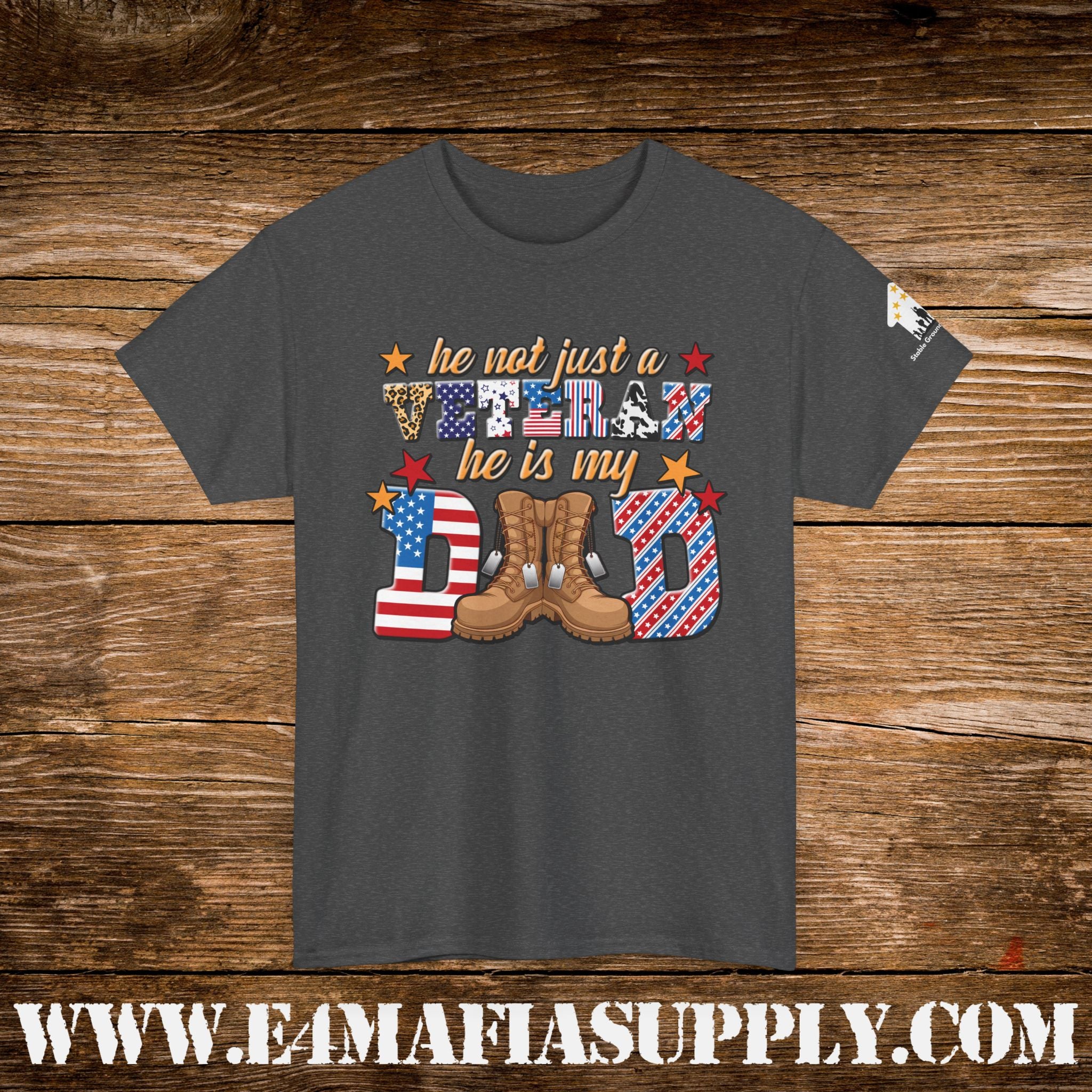 “He Was Not Just a Veteran – He Is My Dad” – Patriotic Military Family T-Shirt