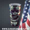 Modern Patriot — American Flag Soldier Tumbler for Everyday Warriors