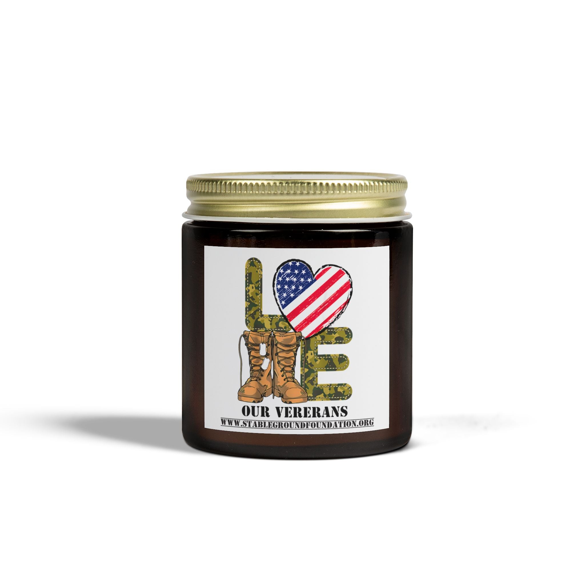 Love Our Veterans Camo Candle – Honor, Gratitude, and a Gentle Glow