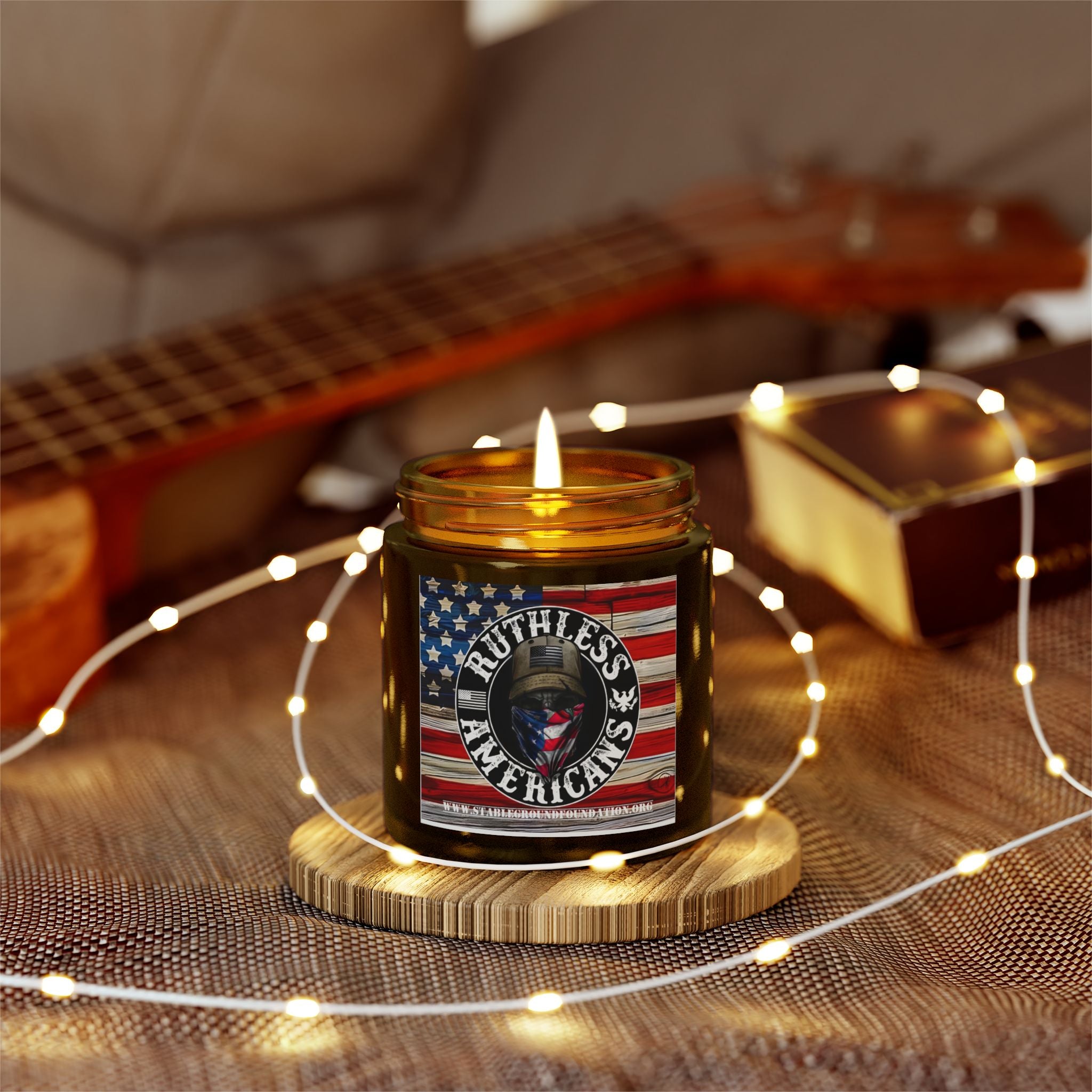 Ruthless American Candle | Bold Patriotic Gift for Veterans & Proud Patriots