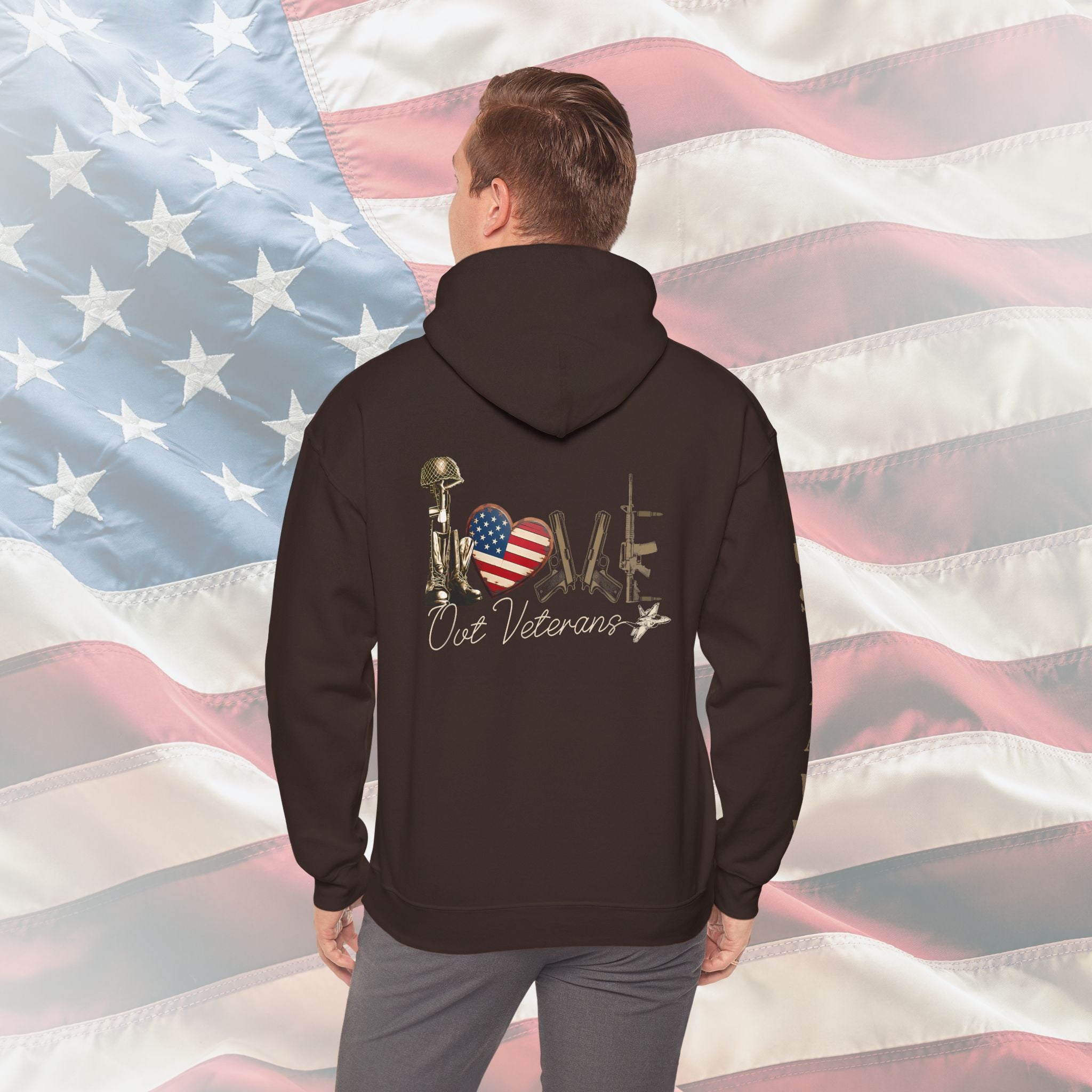 Love Our Veterans US Navy Hoodie