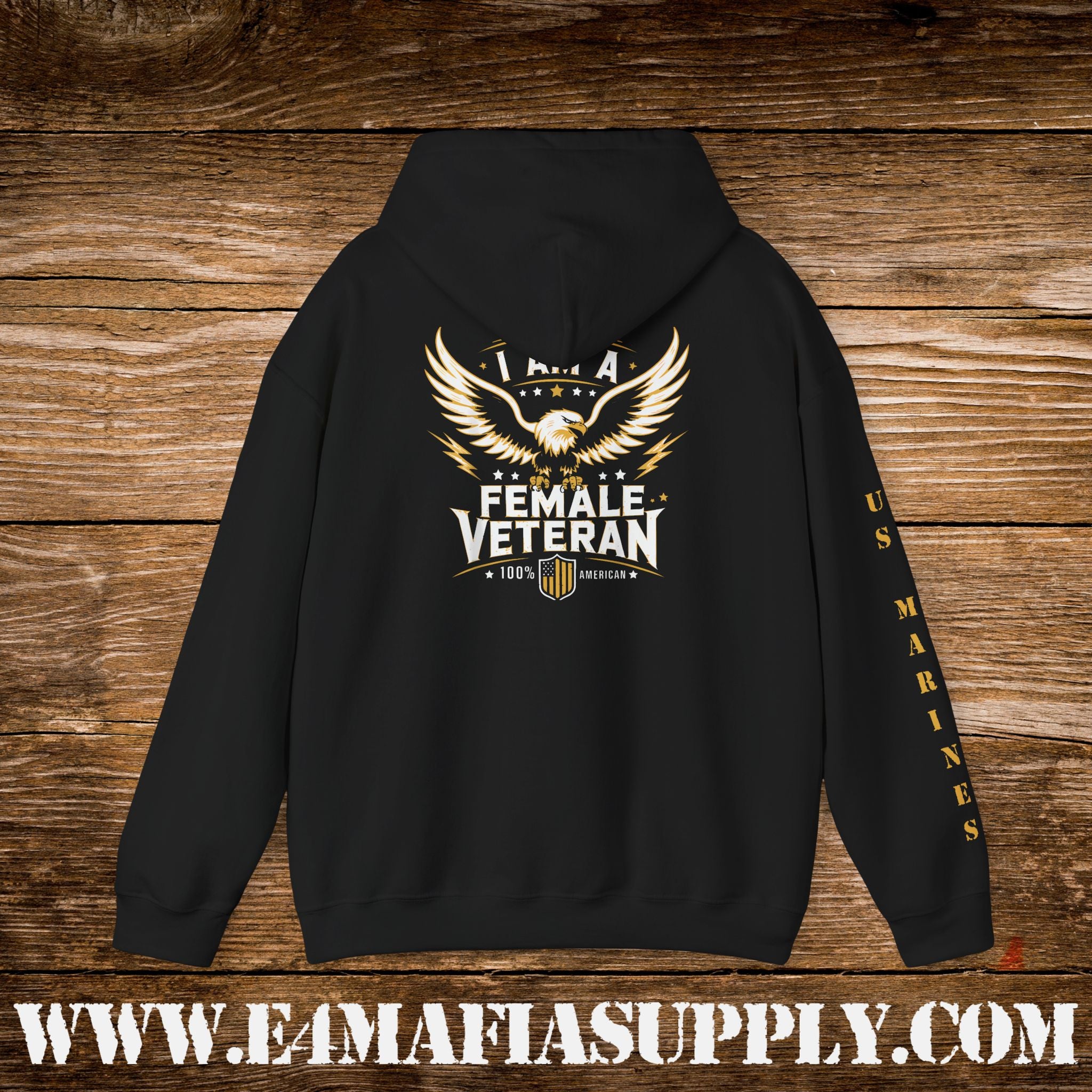 I Am a Female Veteran US Marines Hoodie