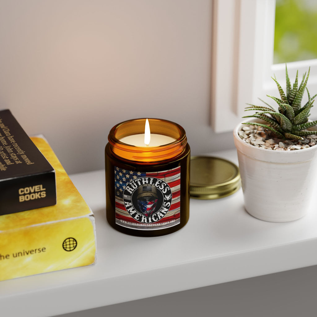 Ruthless American Candle | Bold Patriotic Gift for Veterans & Proud Patriots