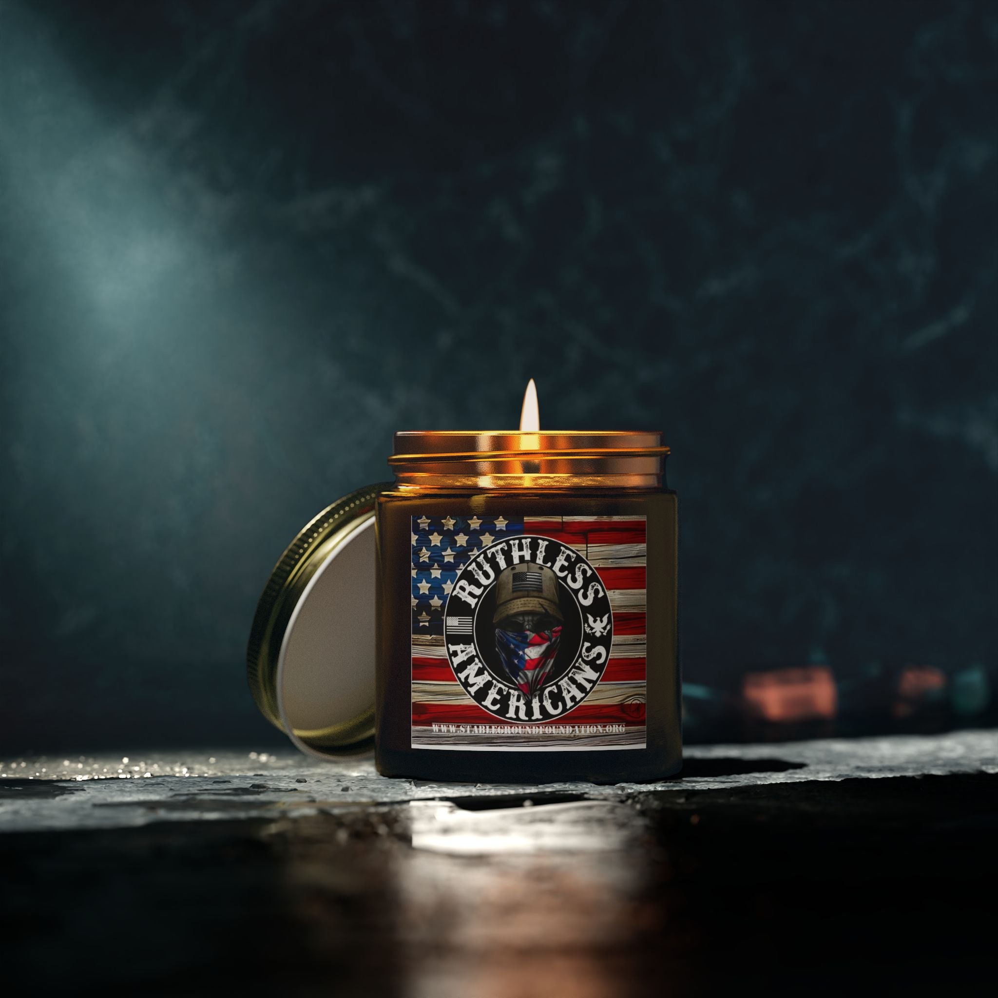 Ruthless American Candle | Bold Patriotic Gift for Veterans & Proud Patriots