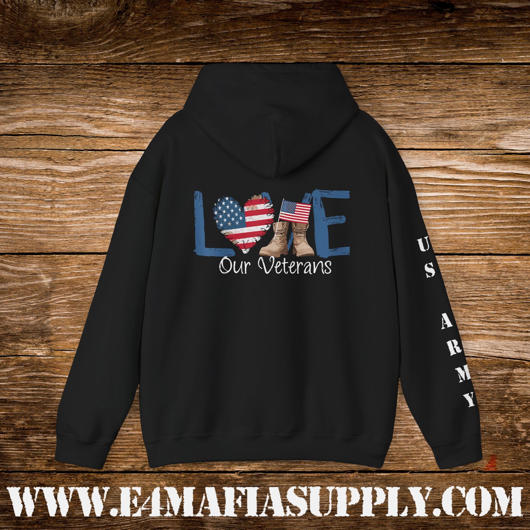 Love Our Veterans US Army Hoodie