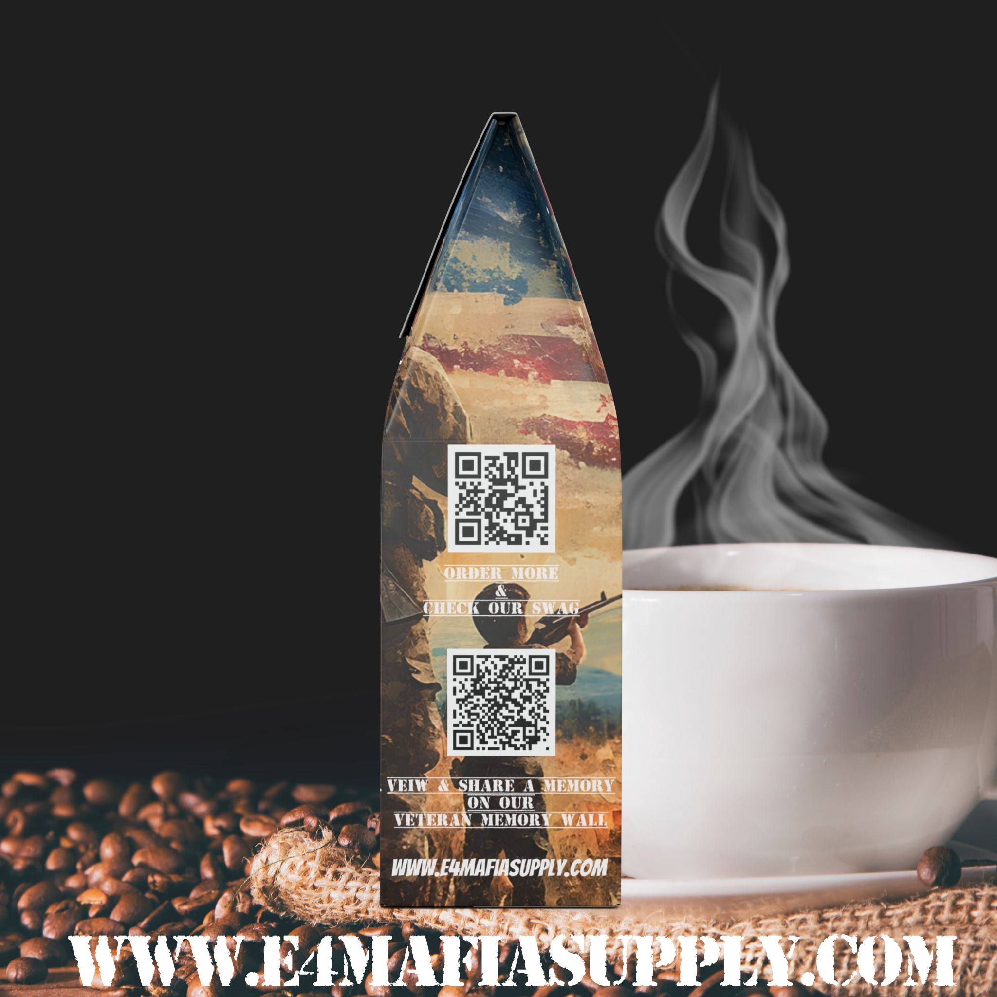 Battle Buddy Roast | Medium-Dark Roast Coffee by E-4 Mafia Roasting Co. | Strong Brew for Strong Bonds