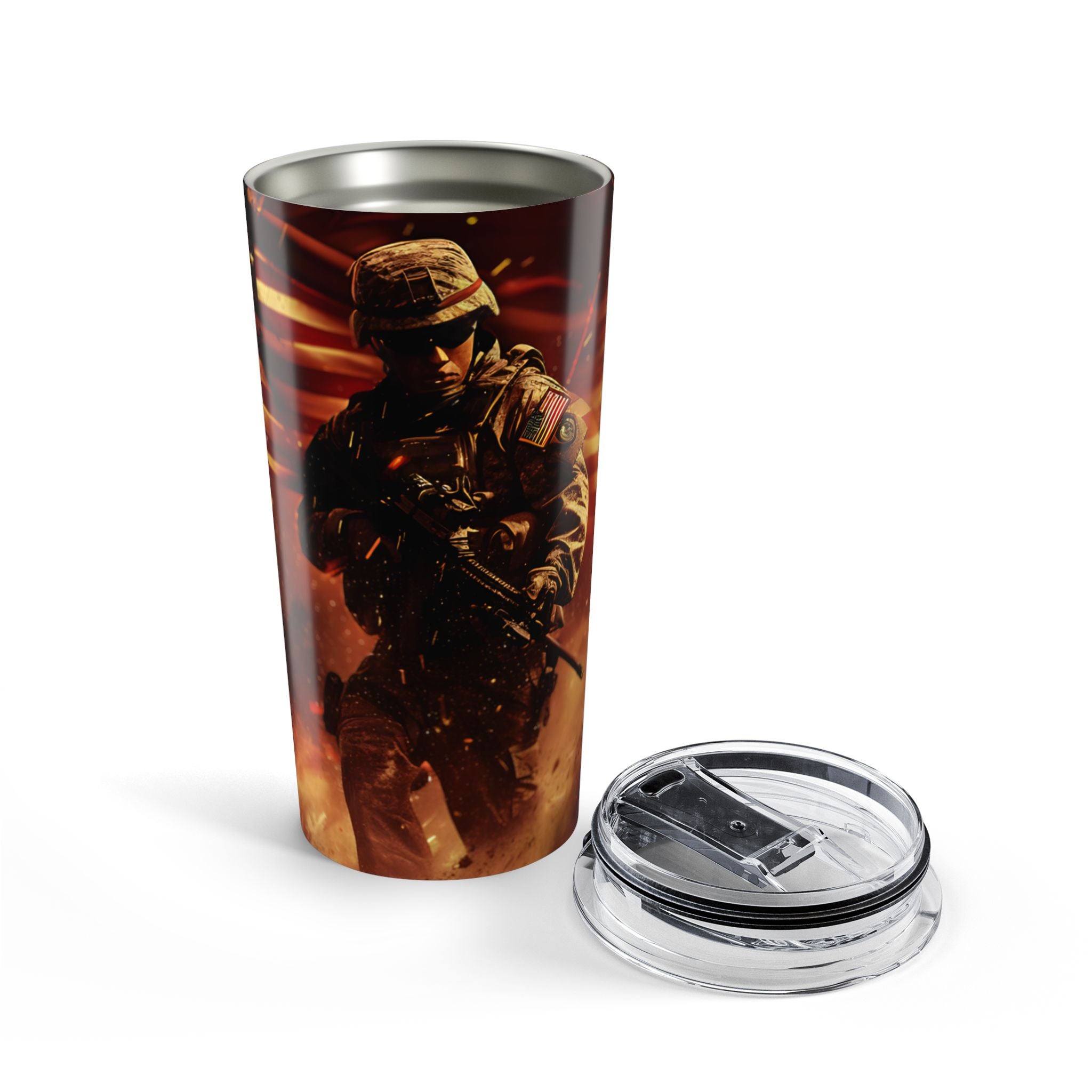 Battle Ready — Tactical Soldier Tumbler for the Fearless and Caffeinated”