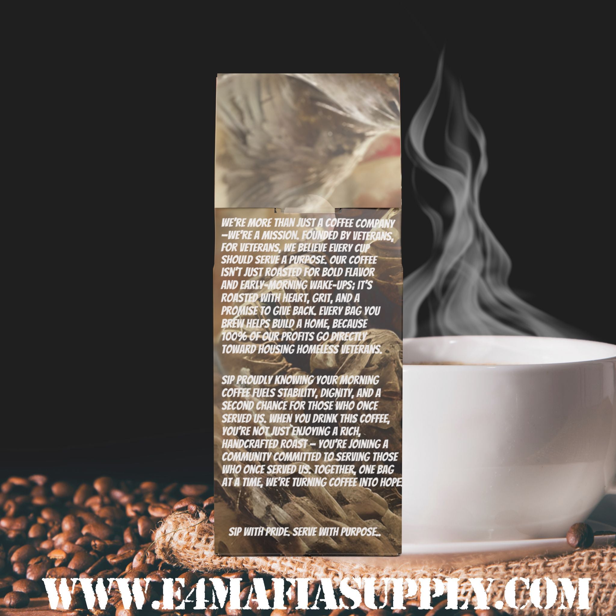 E-4 Mafia Light Roast | Smooth Veteran Coffee Blend by E-4 Mafia Roasting Co.