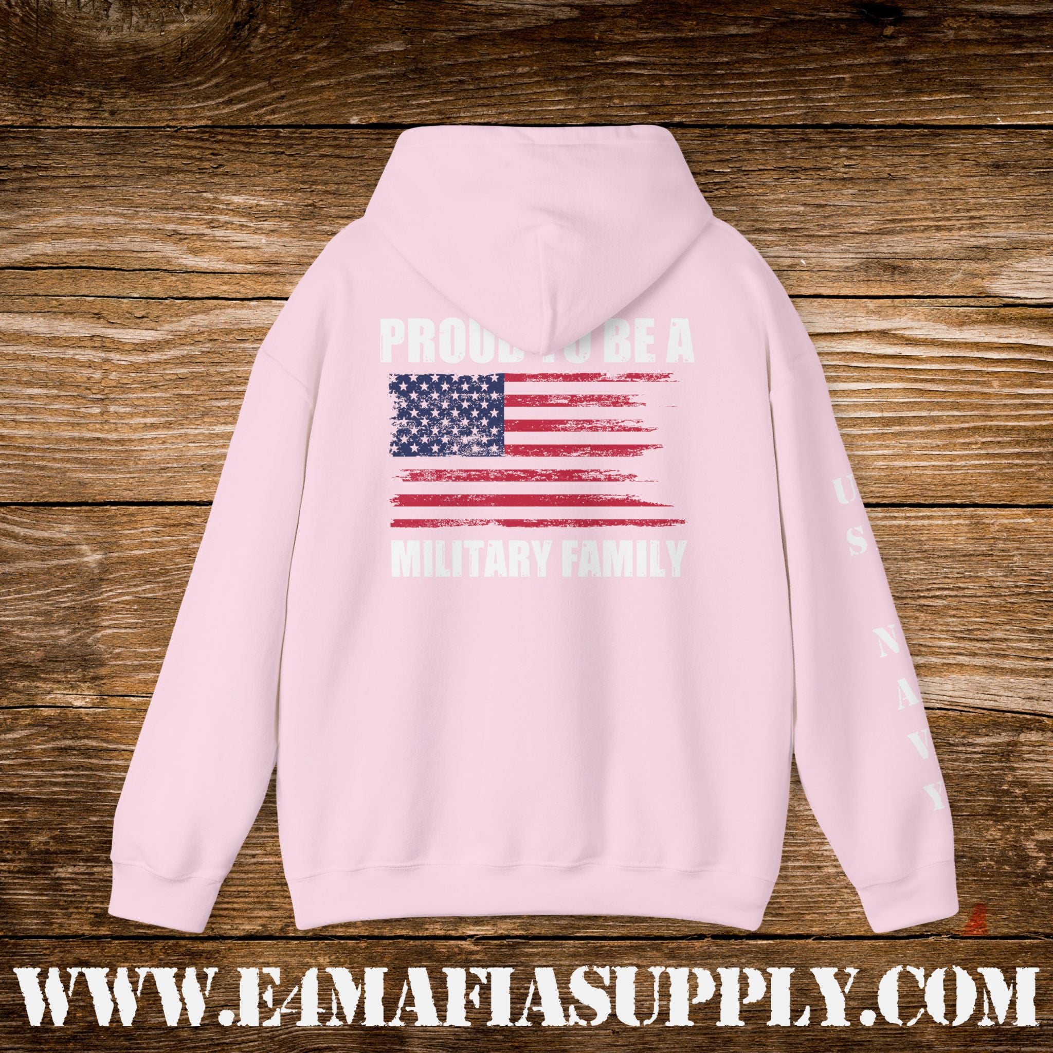Proud to Be a Military Family – US Navy Hoodie