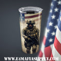 Stand Proud — Patriotic Soldier Tumbler That Honors Strength and Service