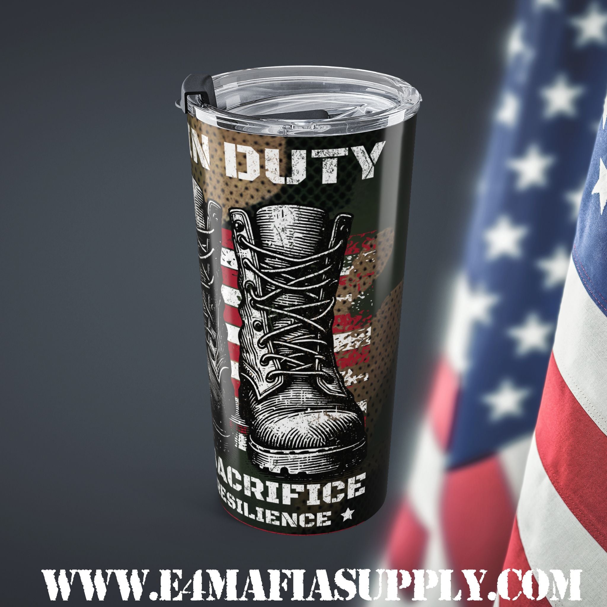Forged in Duty — Veteran Tribute Tumbler Honoring Service and Sacrifice