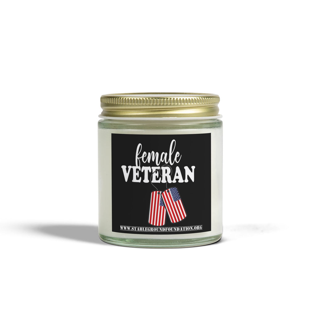 Female Veteran Candle – Honoring the Strength and Service of Women Who Served