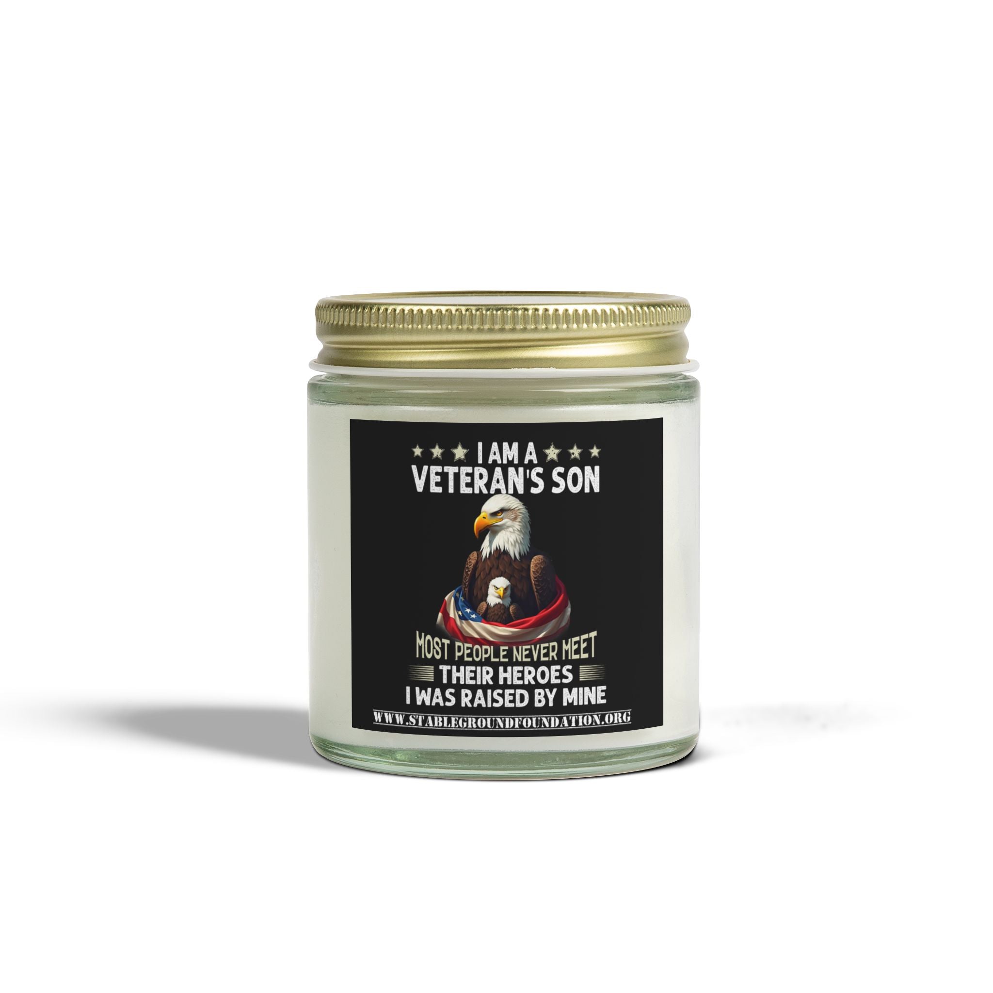 Am a Veteran’s Son Candle | Patriotic Gift That Honors Dad, the Real Hero