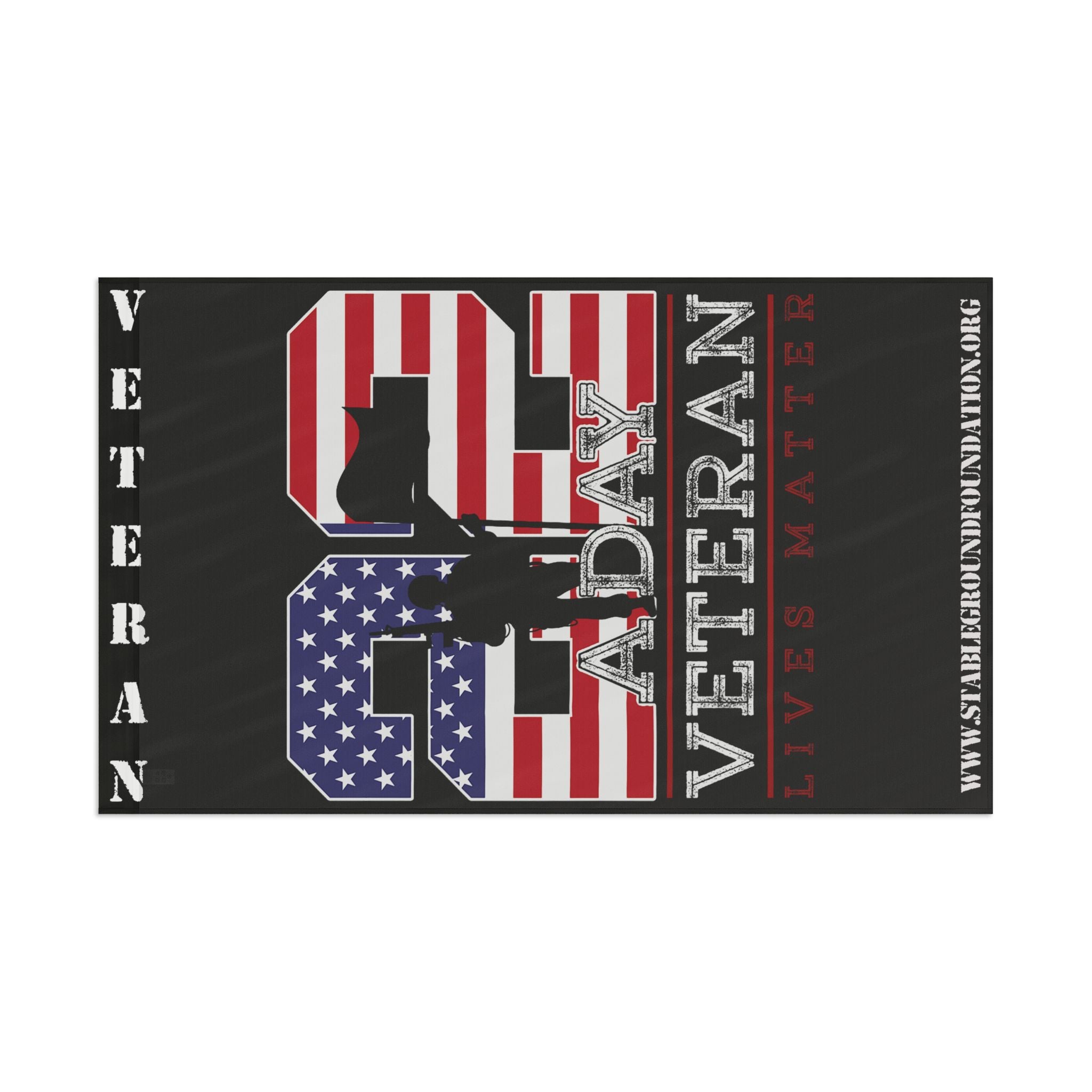 22 A Day — Veteran Lives Matter Awareness Flag for Support and Hope