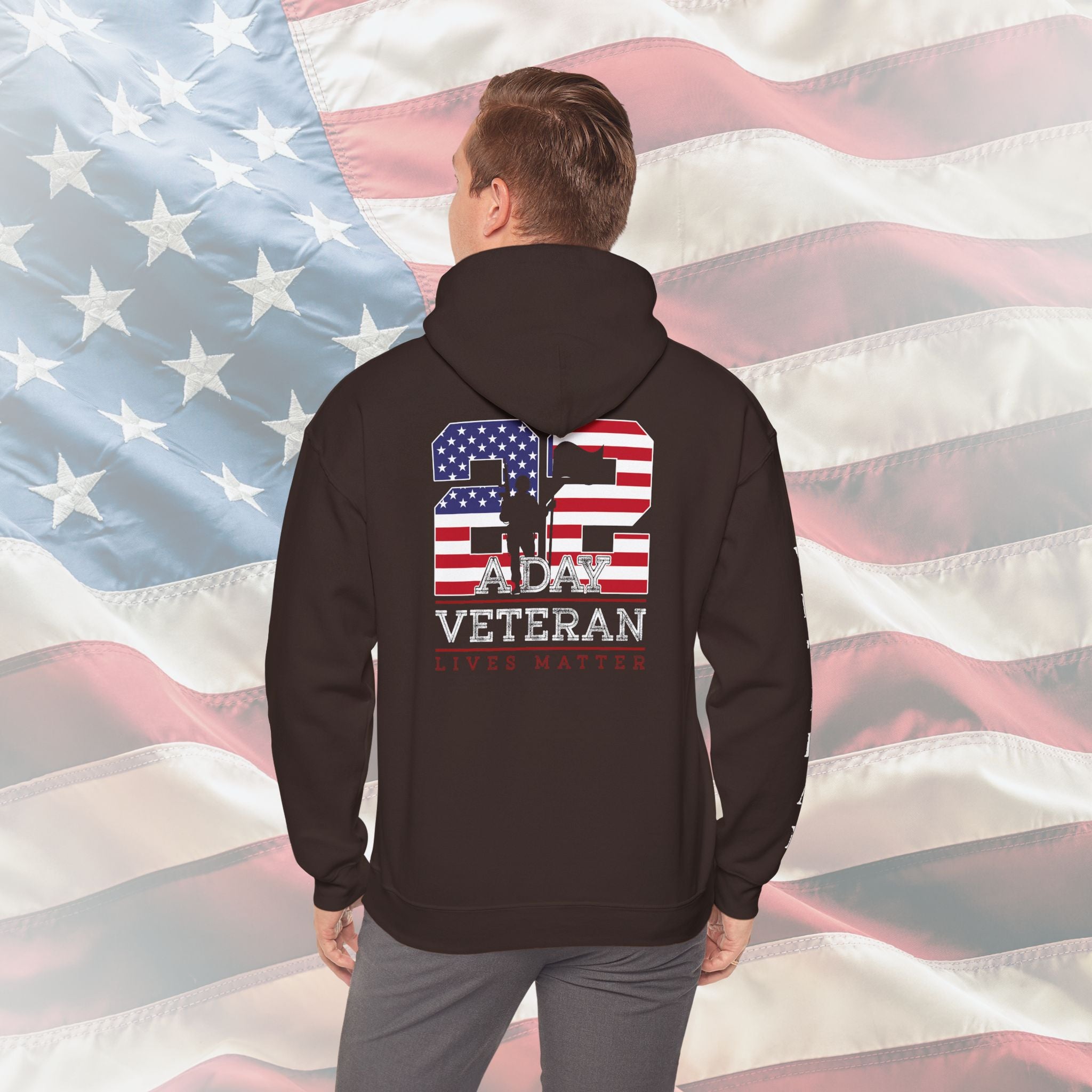 22 A Day Veteran Lives Matter Hoodie