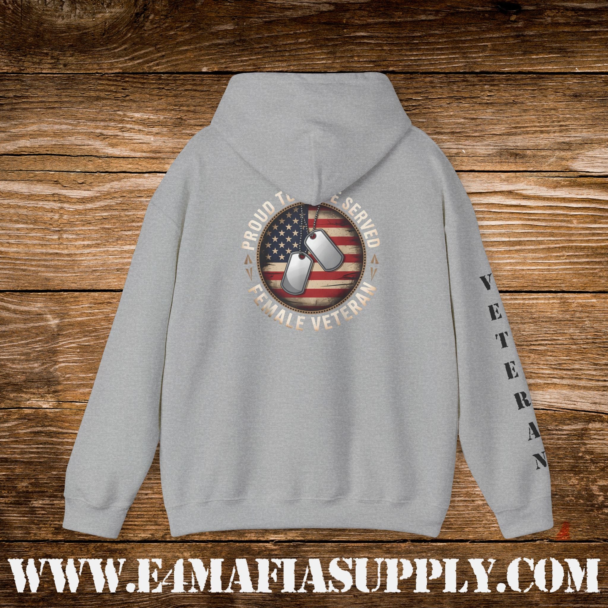 “Proud to Have Served” Female Veteran Military Hoodie
