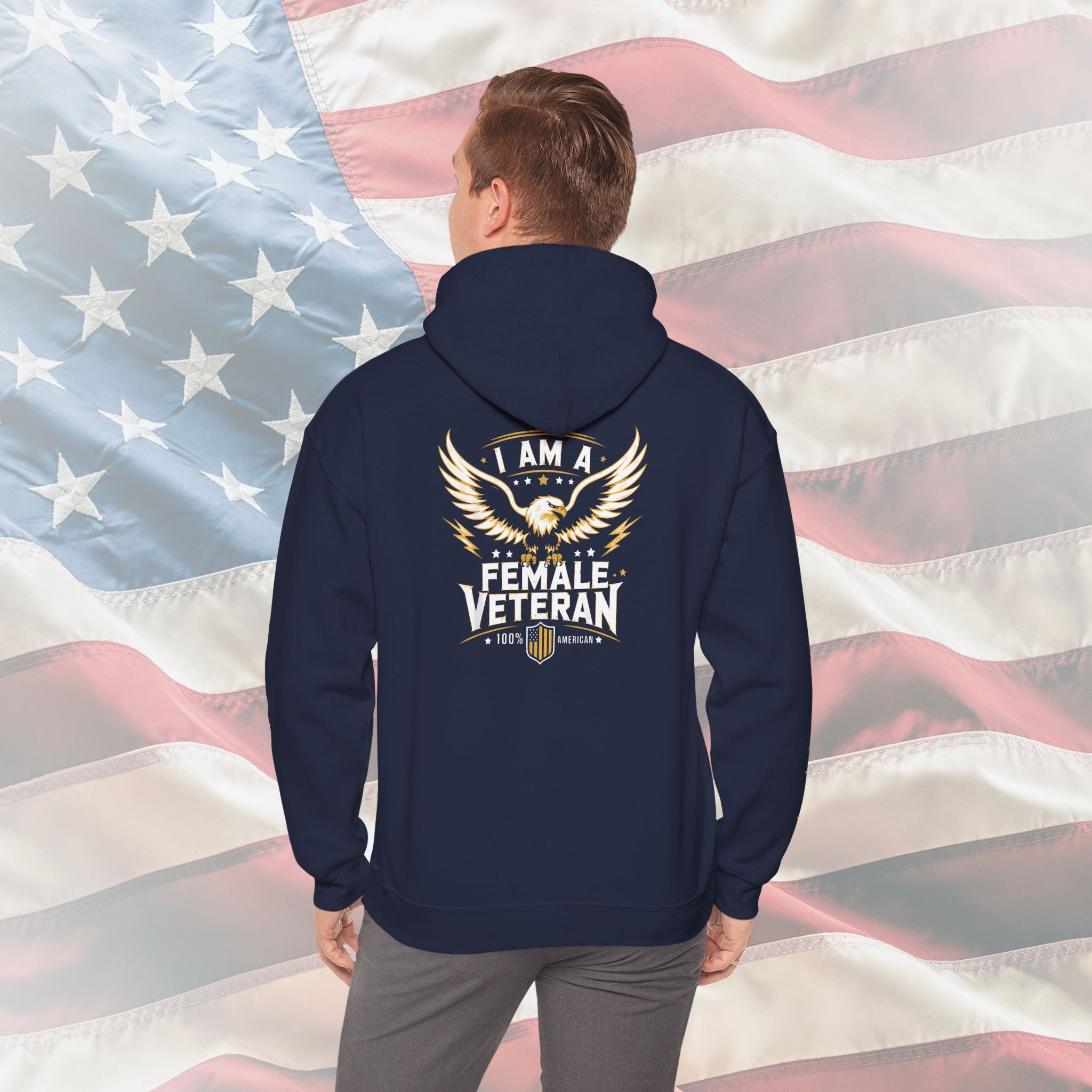 I Am a Female Veteran US Navy Hoodie