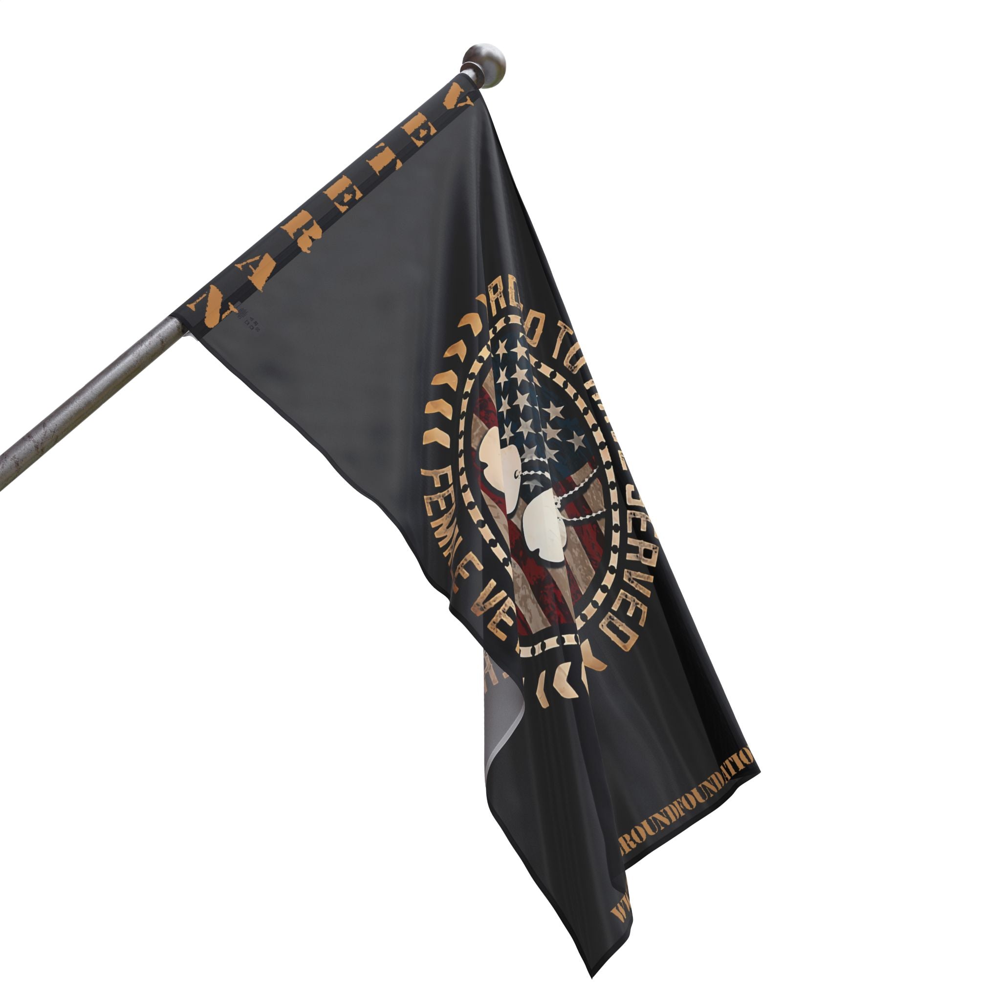 Proud to Have Served — Female Veteran Flag Honoring Courage and Commitment