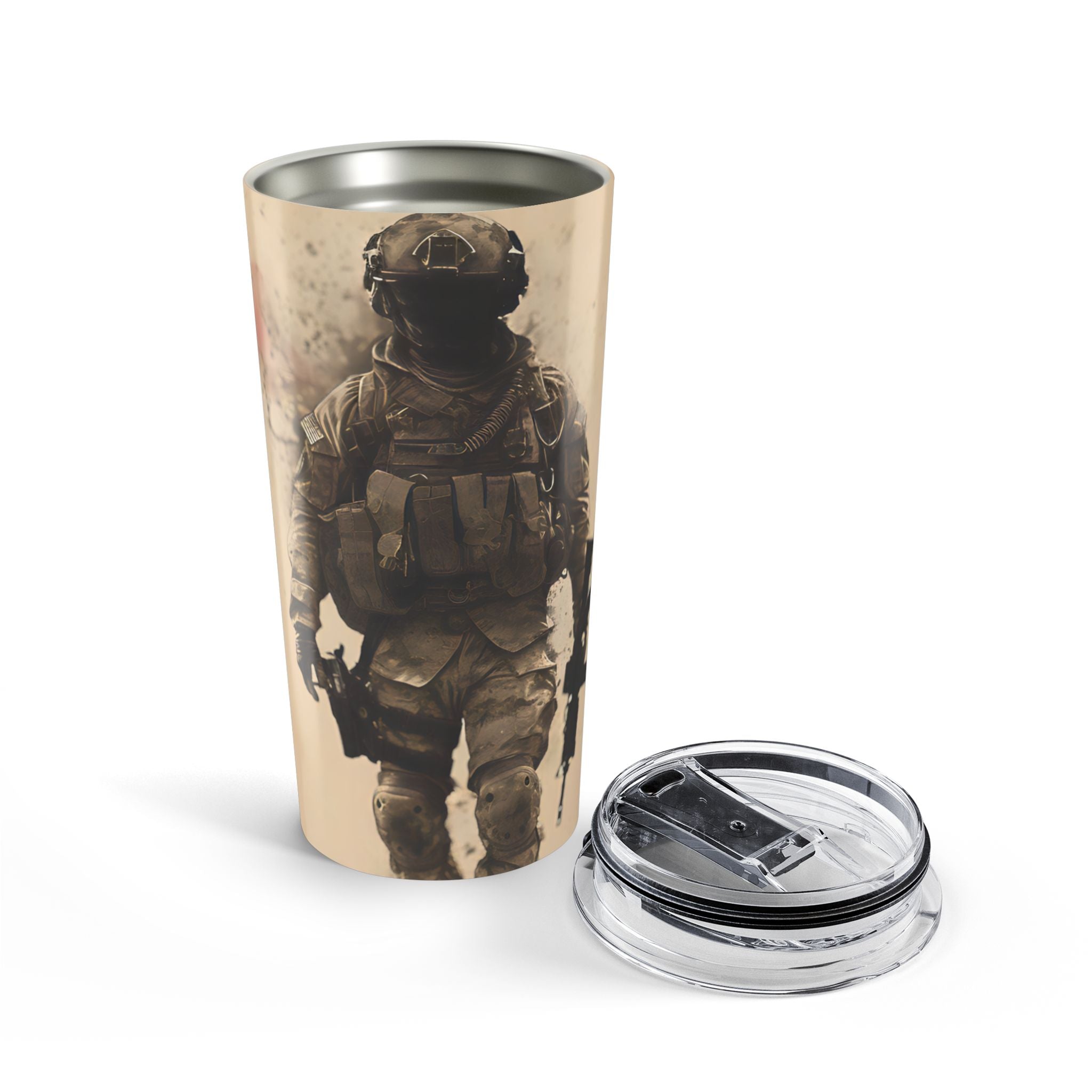 Desert Warrior — Military Tumbler for the Brave and Caffeinated
