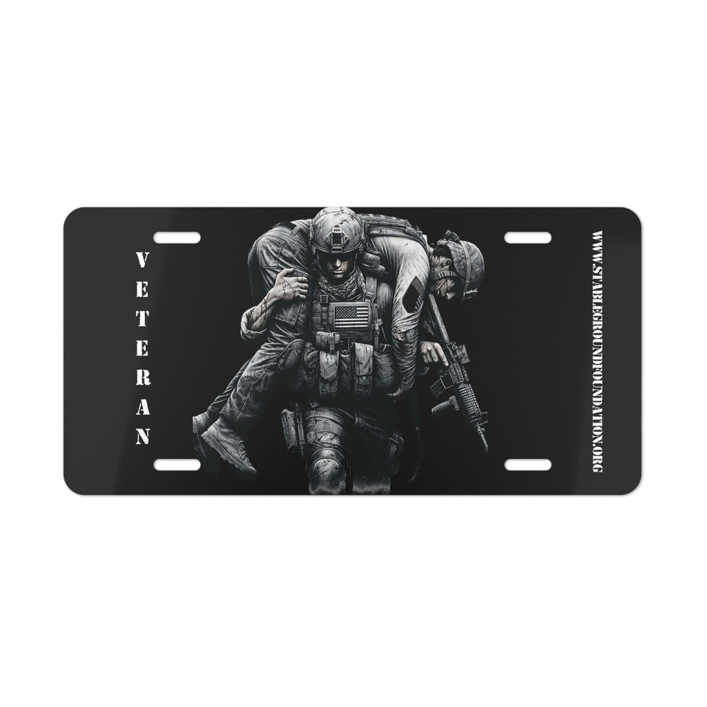 Brothers in Arms Veteran License Plate – Military Hero Tribute