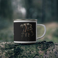 Fallen Brother Coffee Cup – Soldier Carrying Soldier Tribute Enamel Mug