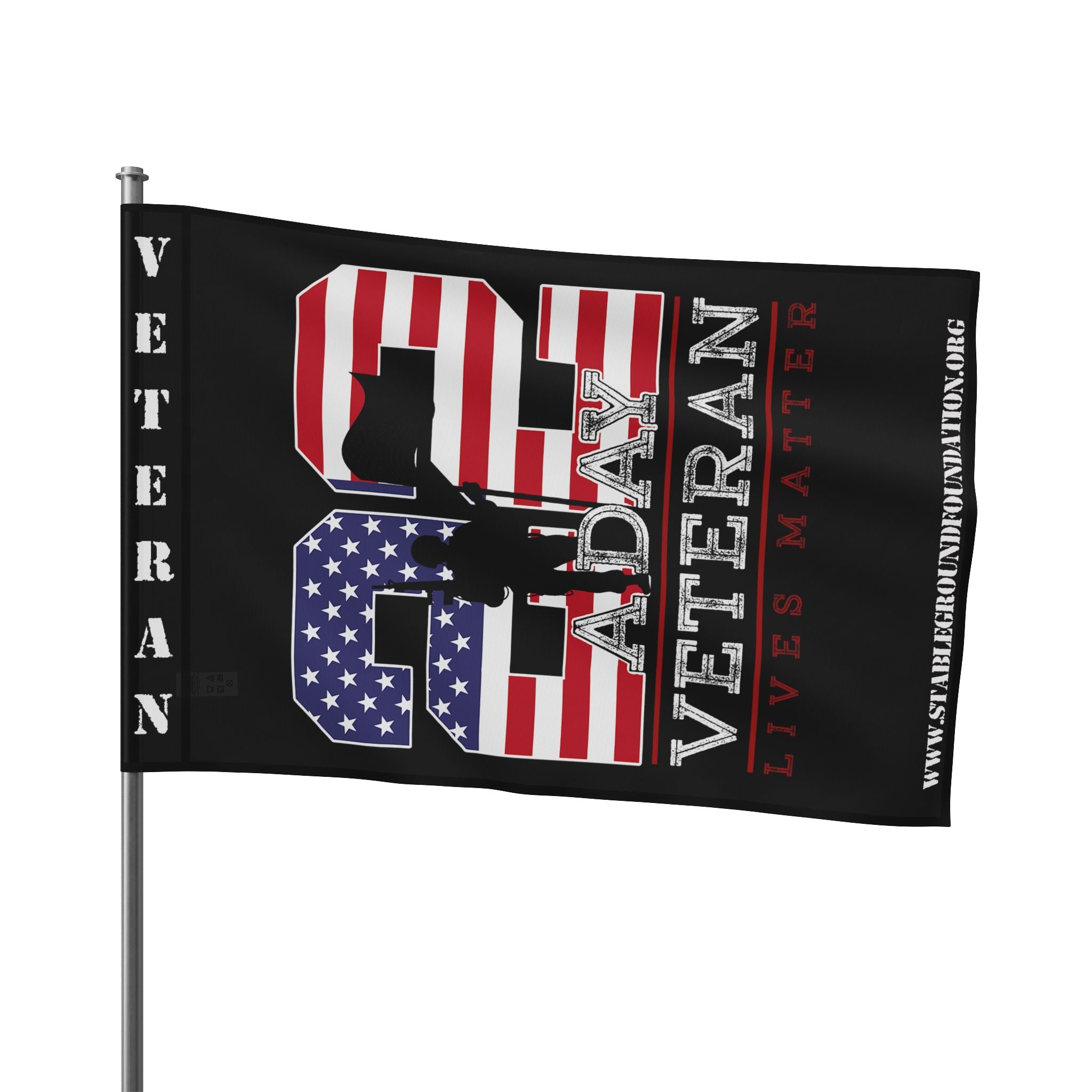 22 A Day — Veteran Lives Matter Awareness Flag for Support and Hope