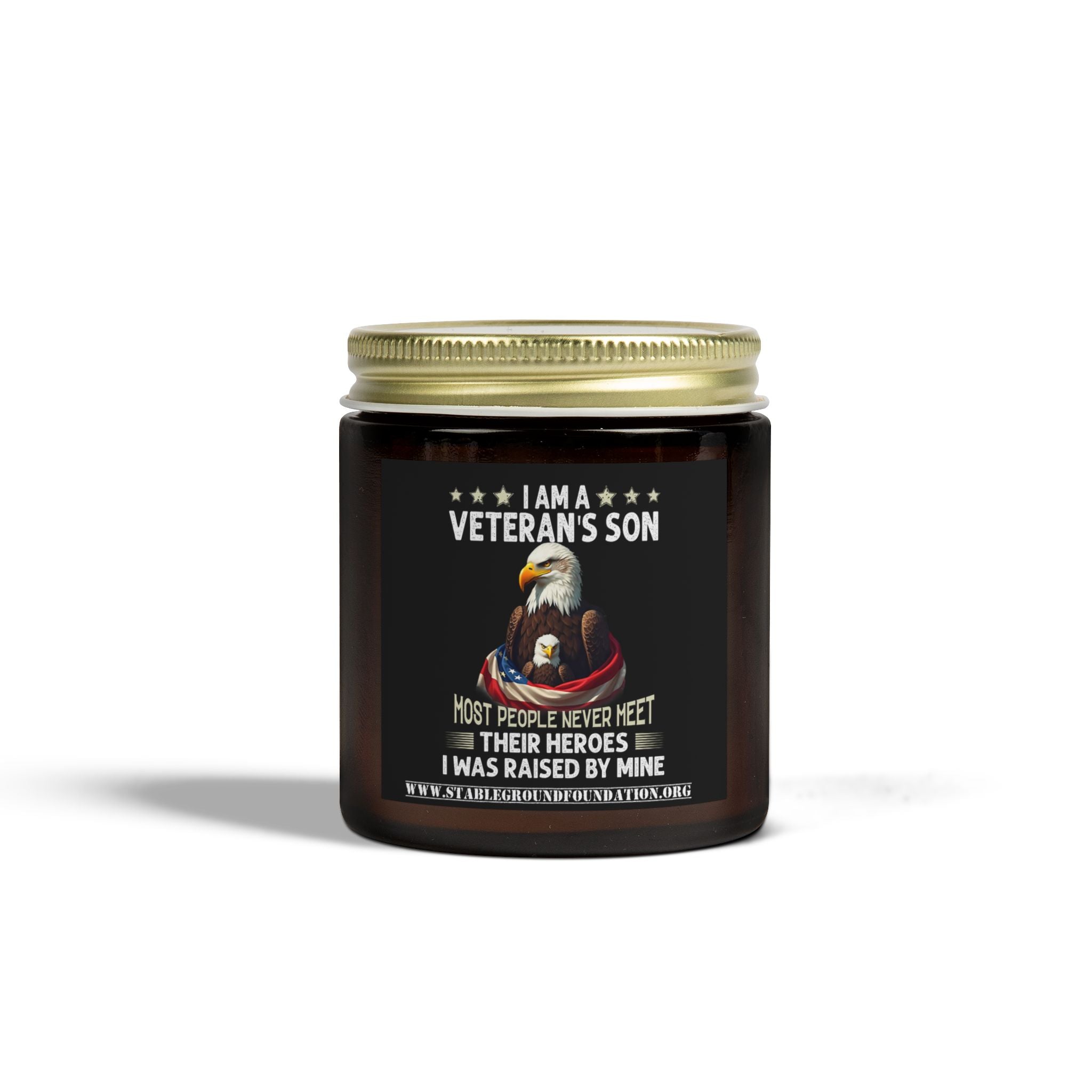 Am a Veteran’s Son Candle | Patriotic Gift That Honors Dad, the Real Hero