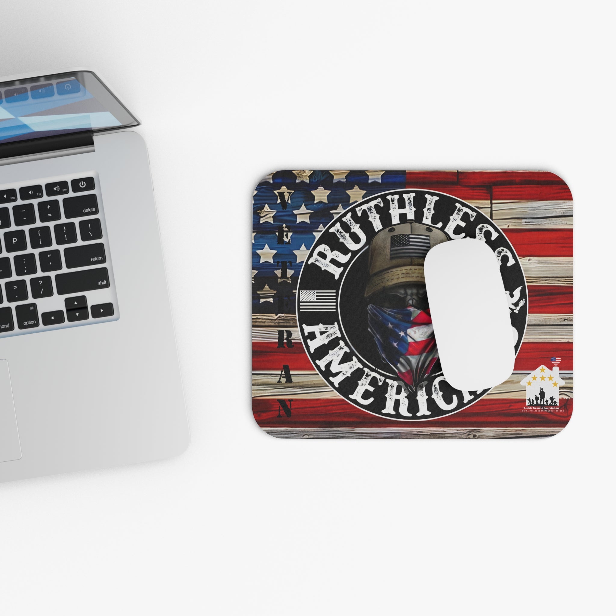 Ruthless Americans – Bold Patriotic Veteran Mouse Pad