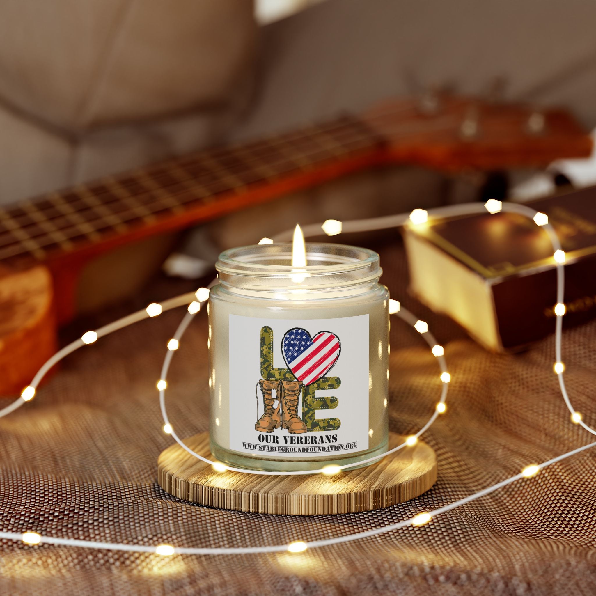 Love Our Veterans Camo Candle – Honor, Gratitude, and a Gentle Glow