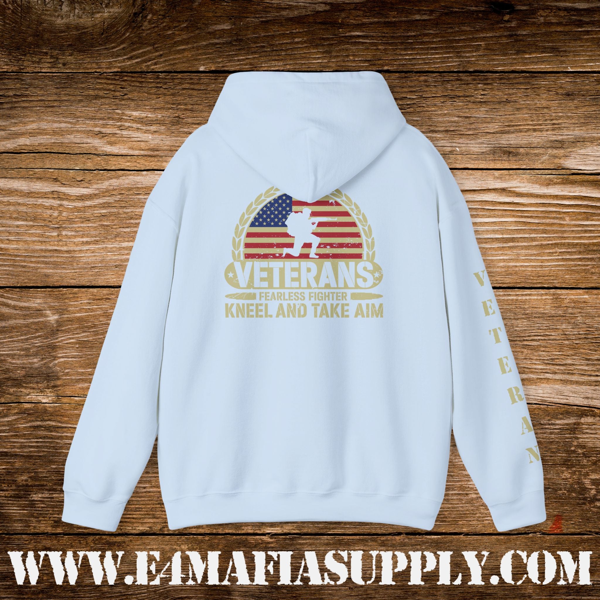 Veterans Kneel and Take Aim – Patriotic Hoodie