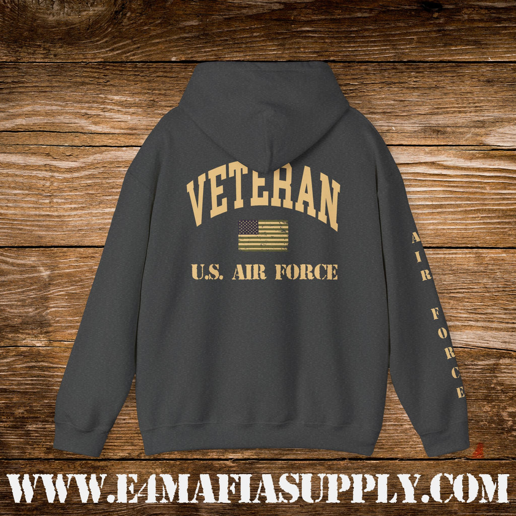 “U.S. Air Force Veteran Flag” Military Pride Hoodie
