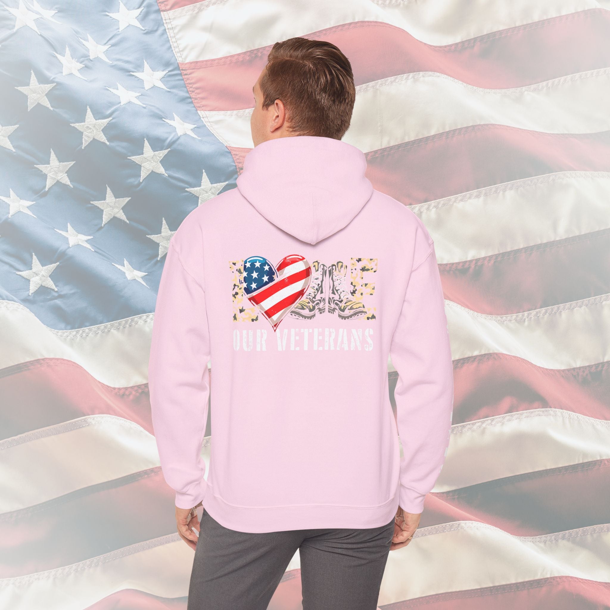 Love Our Veterans US Marines Hoodie