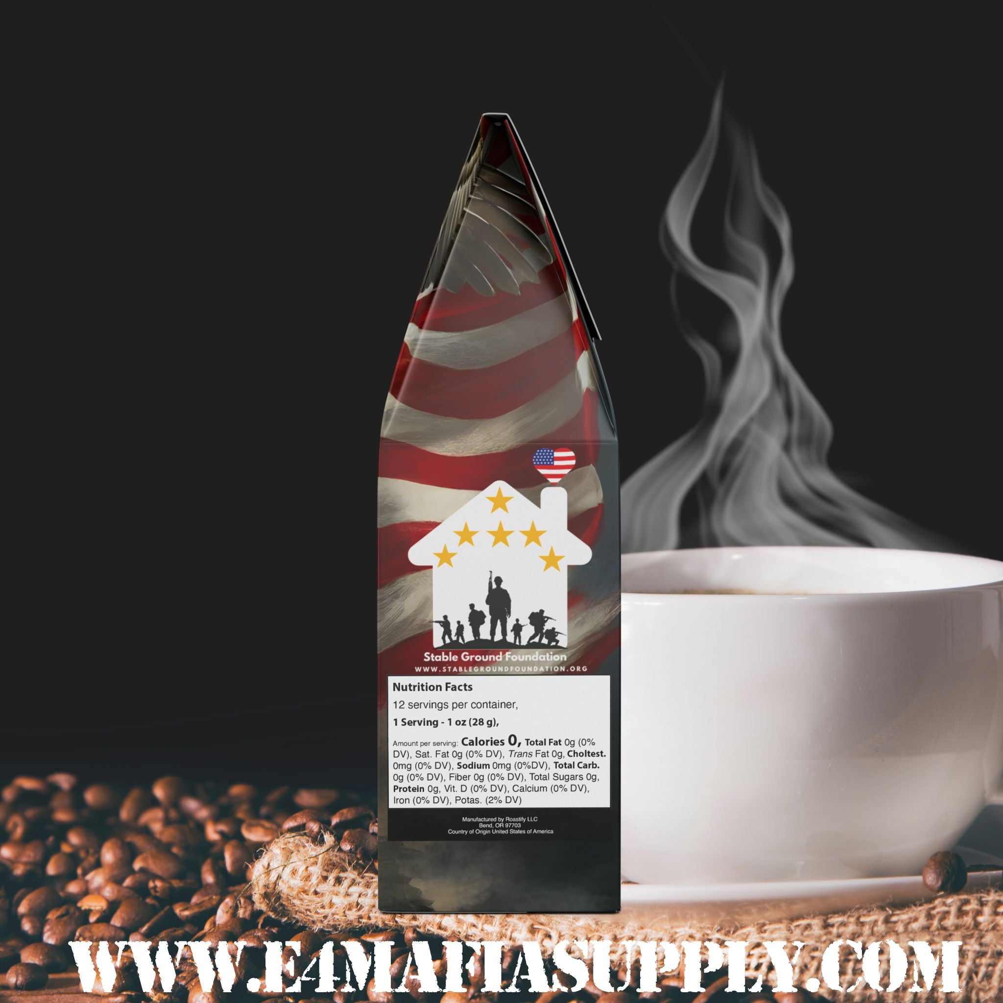 DD-214 Roast | Bold Veteran Dark Coffee Blend by E-4 Mafia Roasting Co.