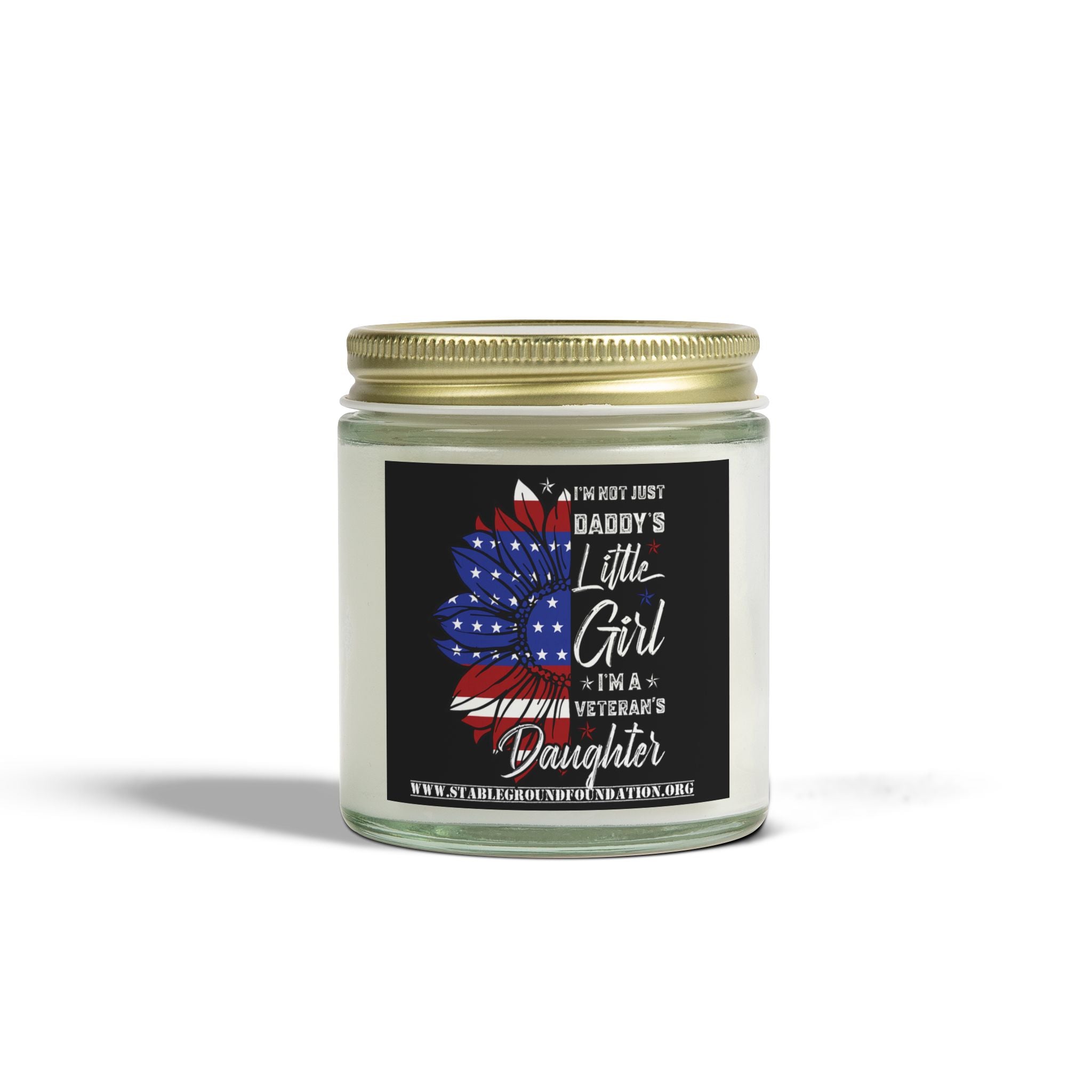 Daddy’s Little Girl Veteran’s Daughter Candle | Patriotic Gift for Proud Military Families