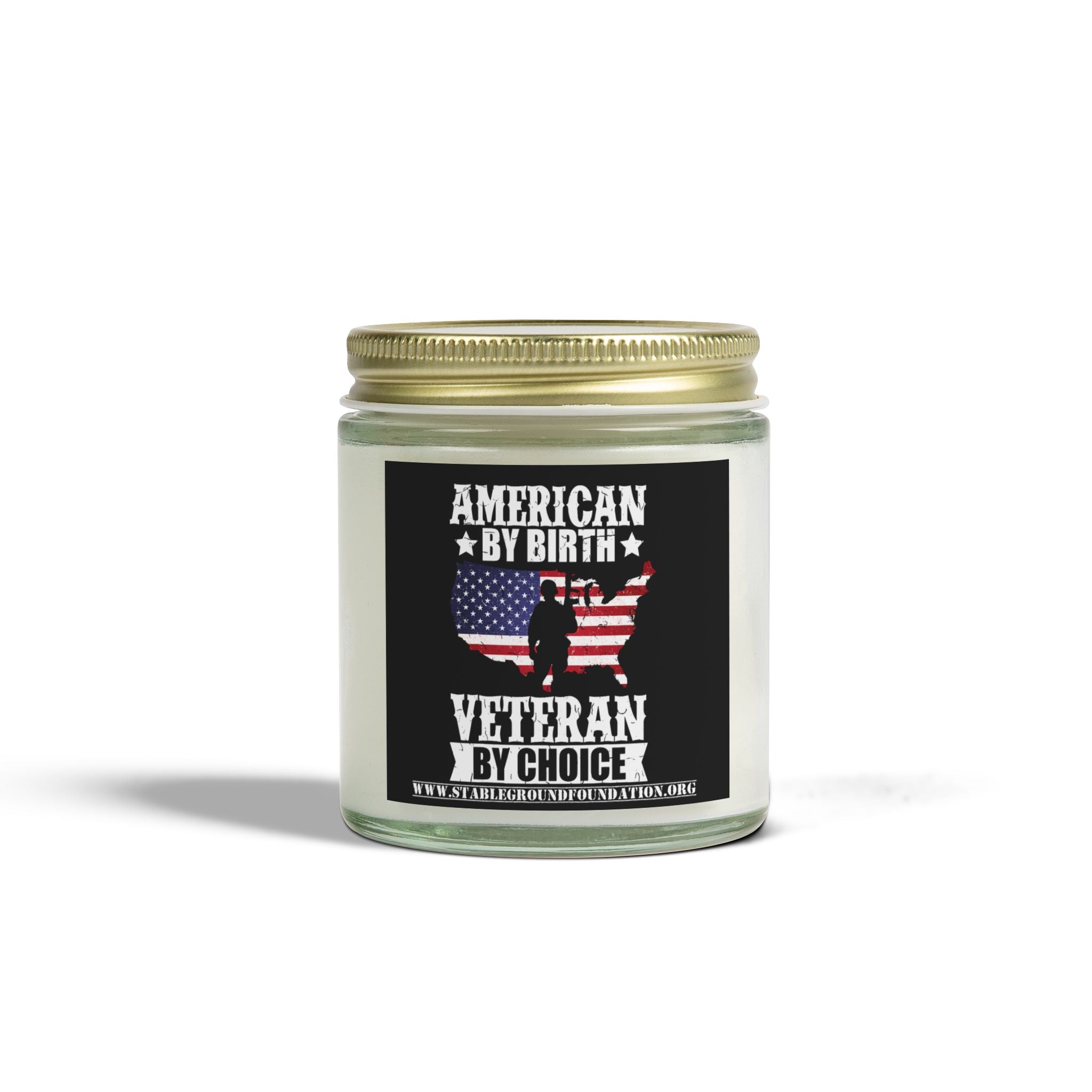 American by Birth, Veteran by Choice Candle – Patriotic Gift for Proud Veterans